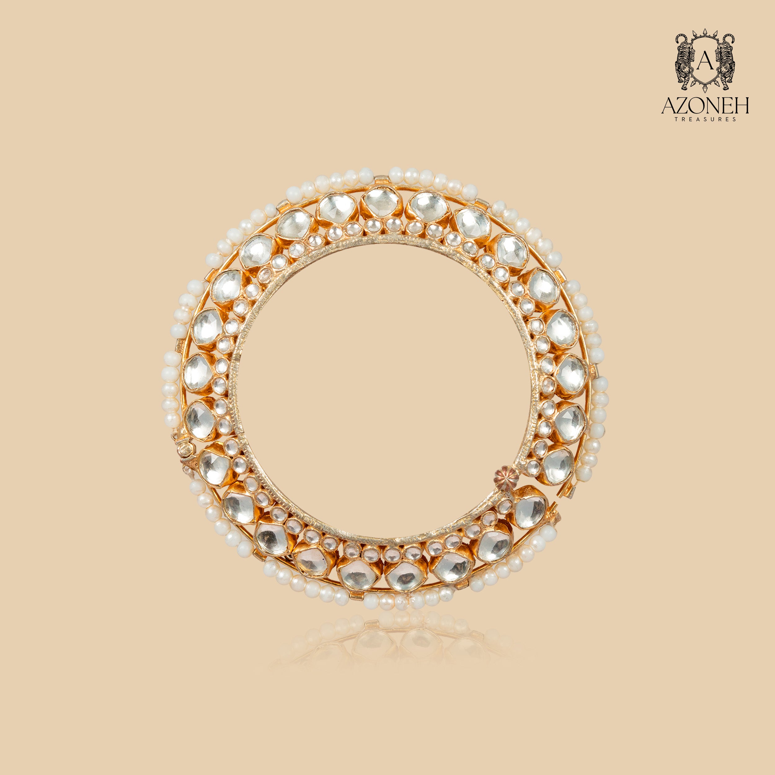 Swarna Pearl Halo Bangles