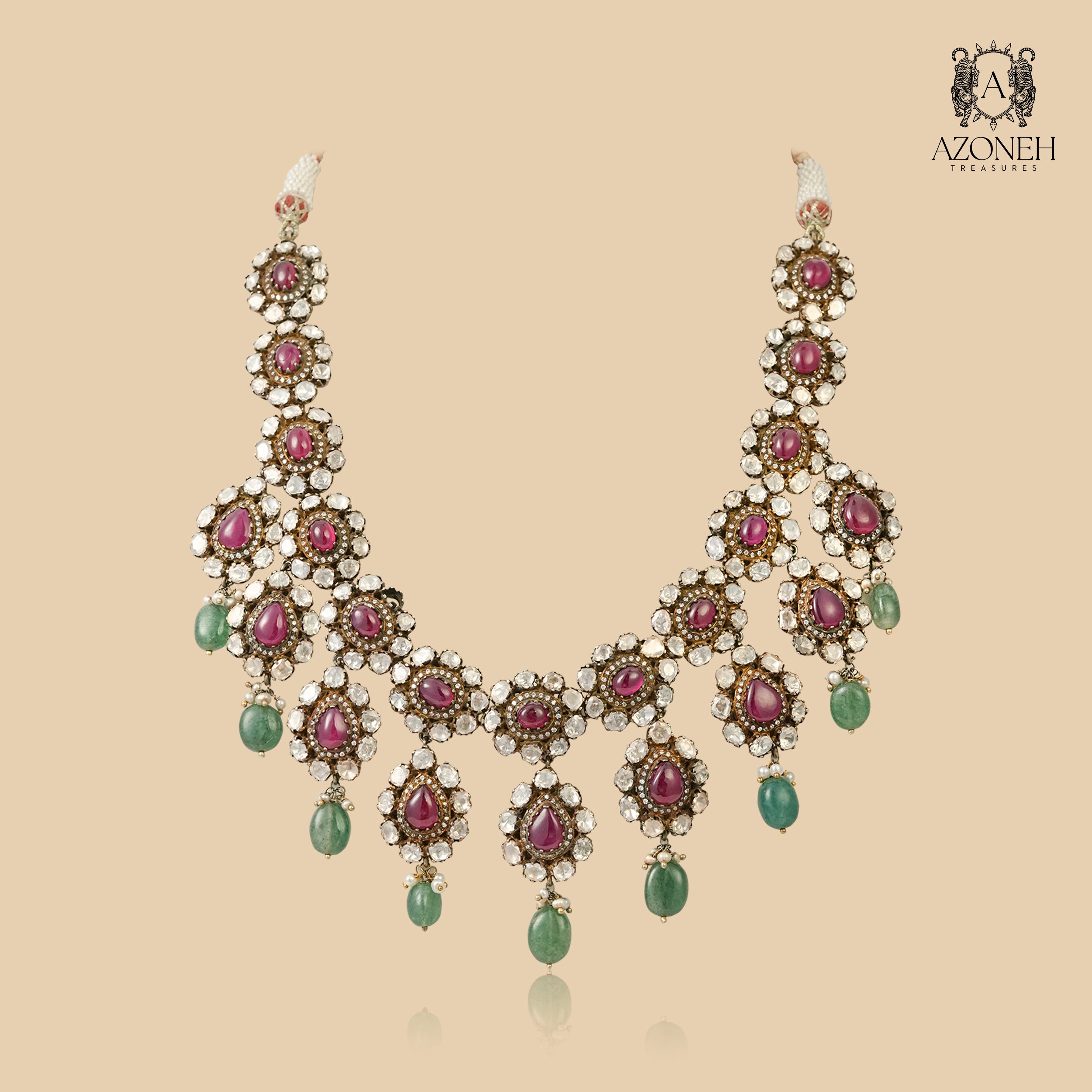 Ruhara Layered Necklace (with Earrings)
