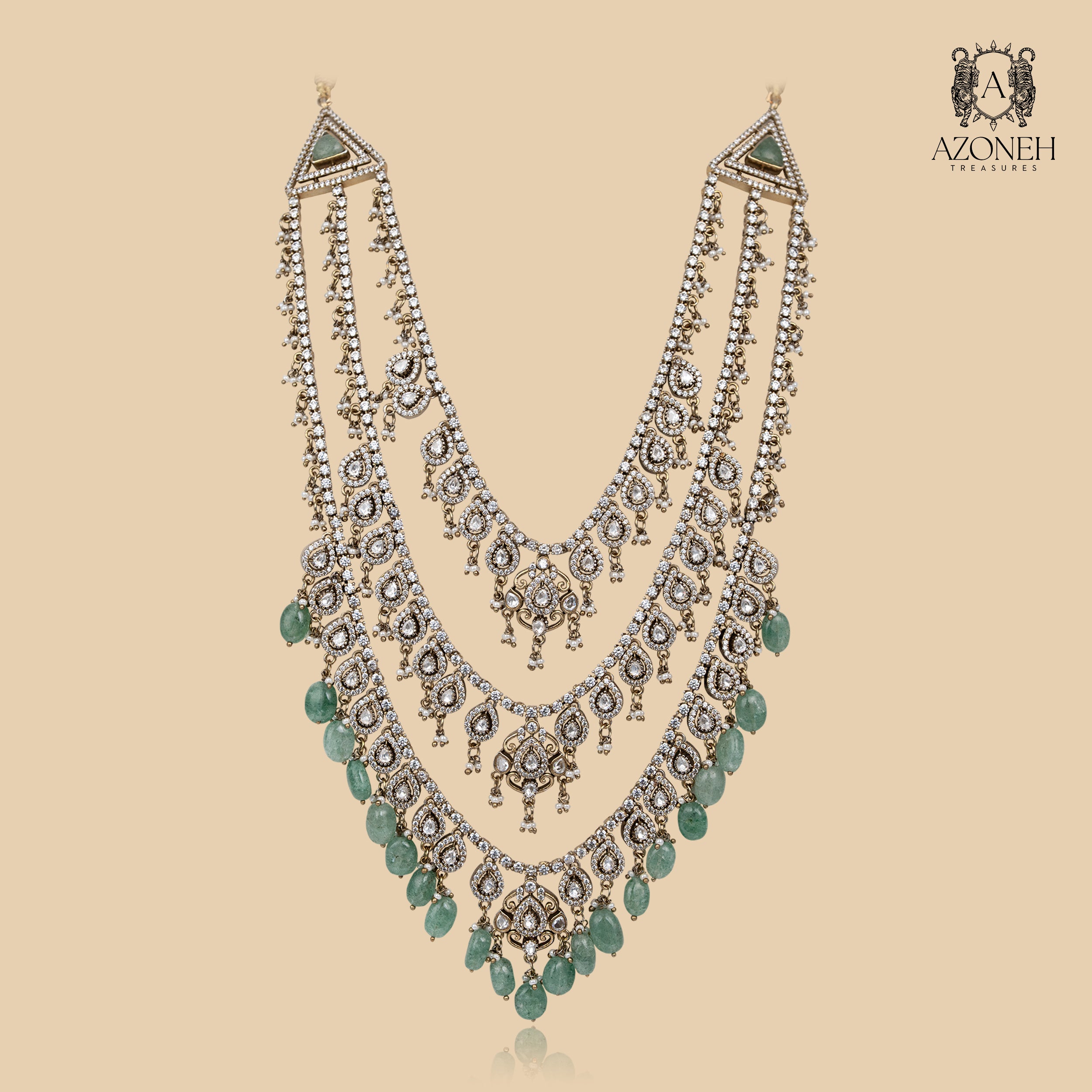 Serevina Layered Haar Set (with Earrings)