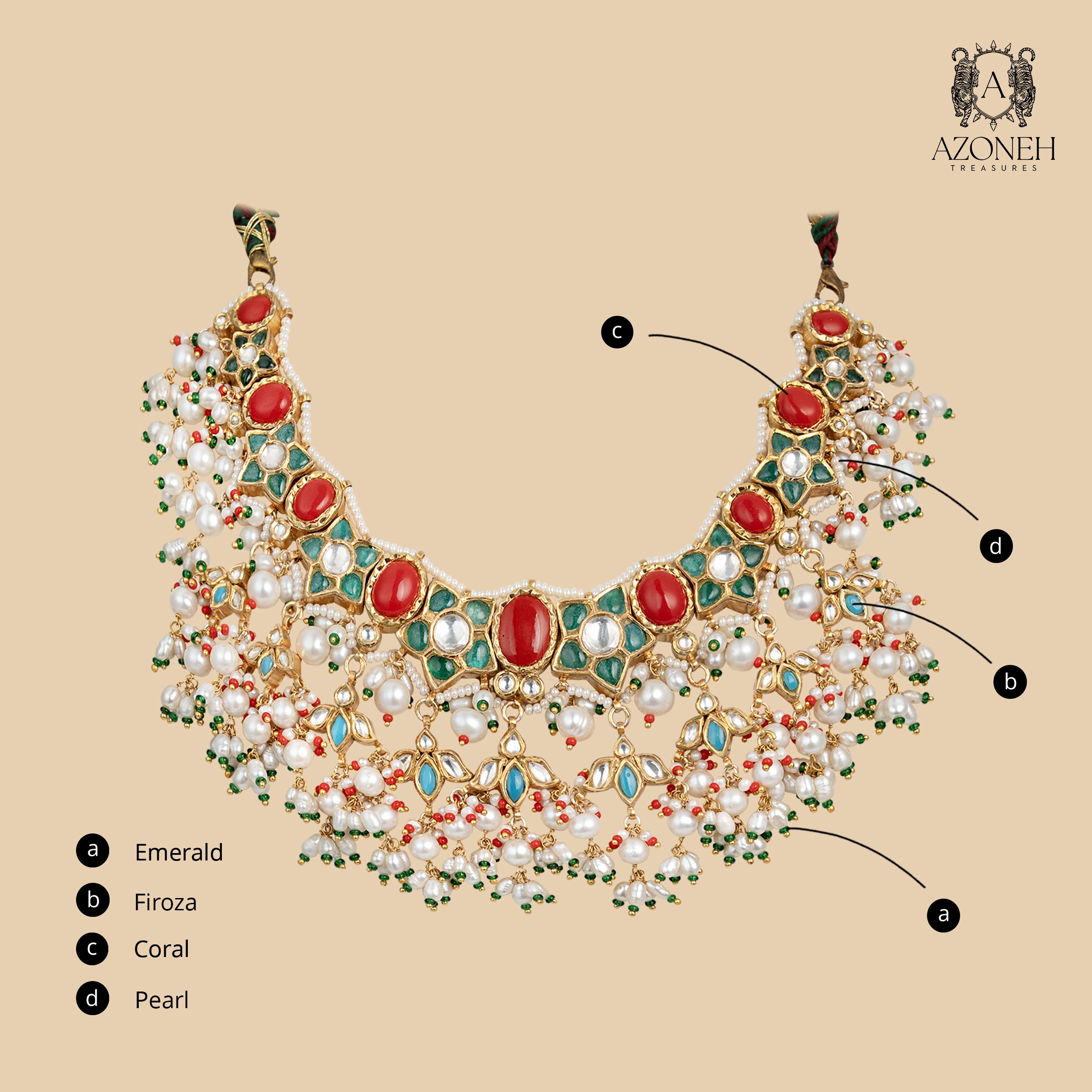 Coravelle Festive Necklace Set (with Earrings)