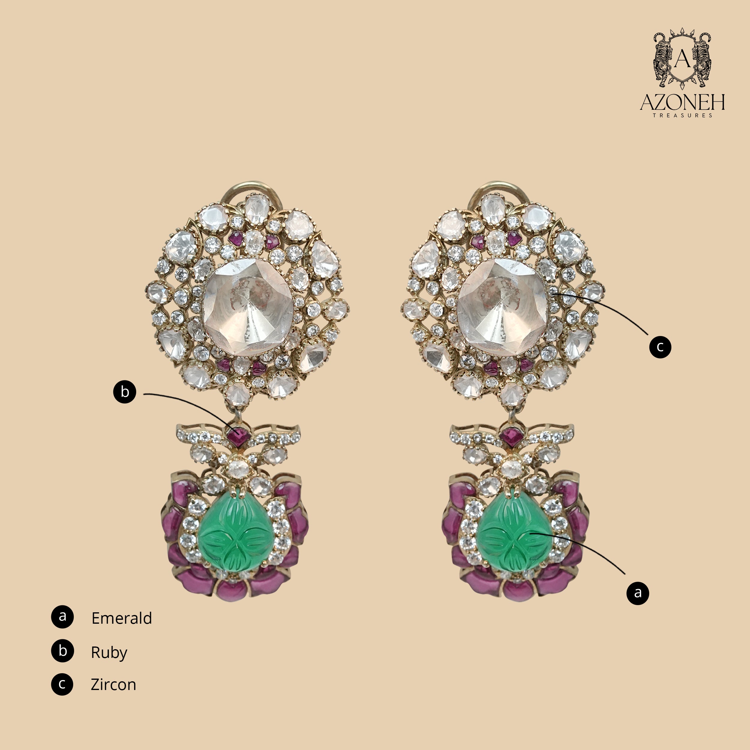 Vaelyra Stud Danglers