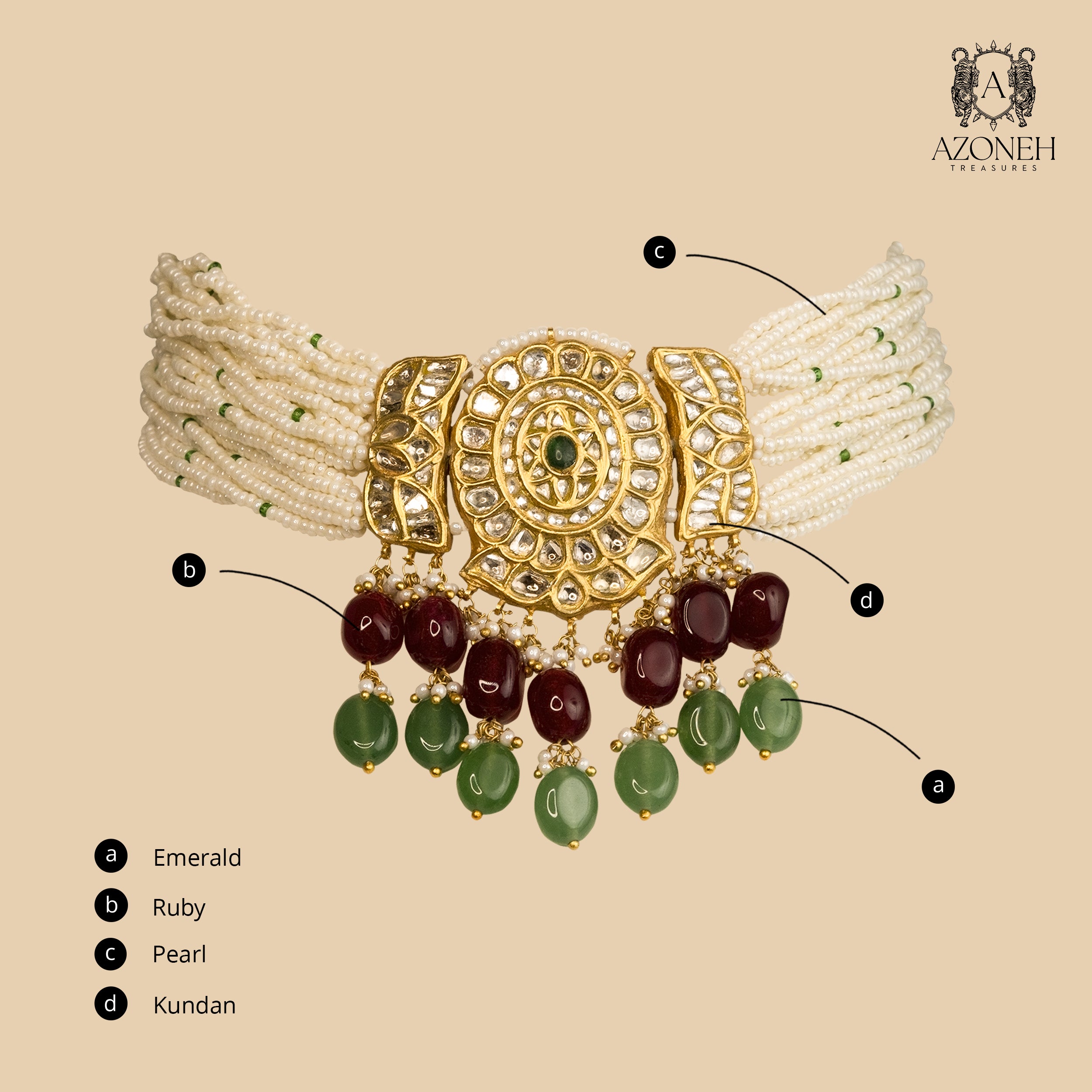 Shahi Firozaan Choker (with Earrings)