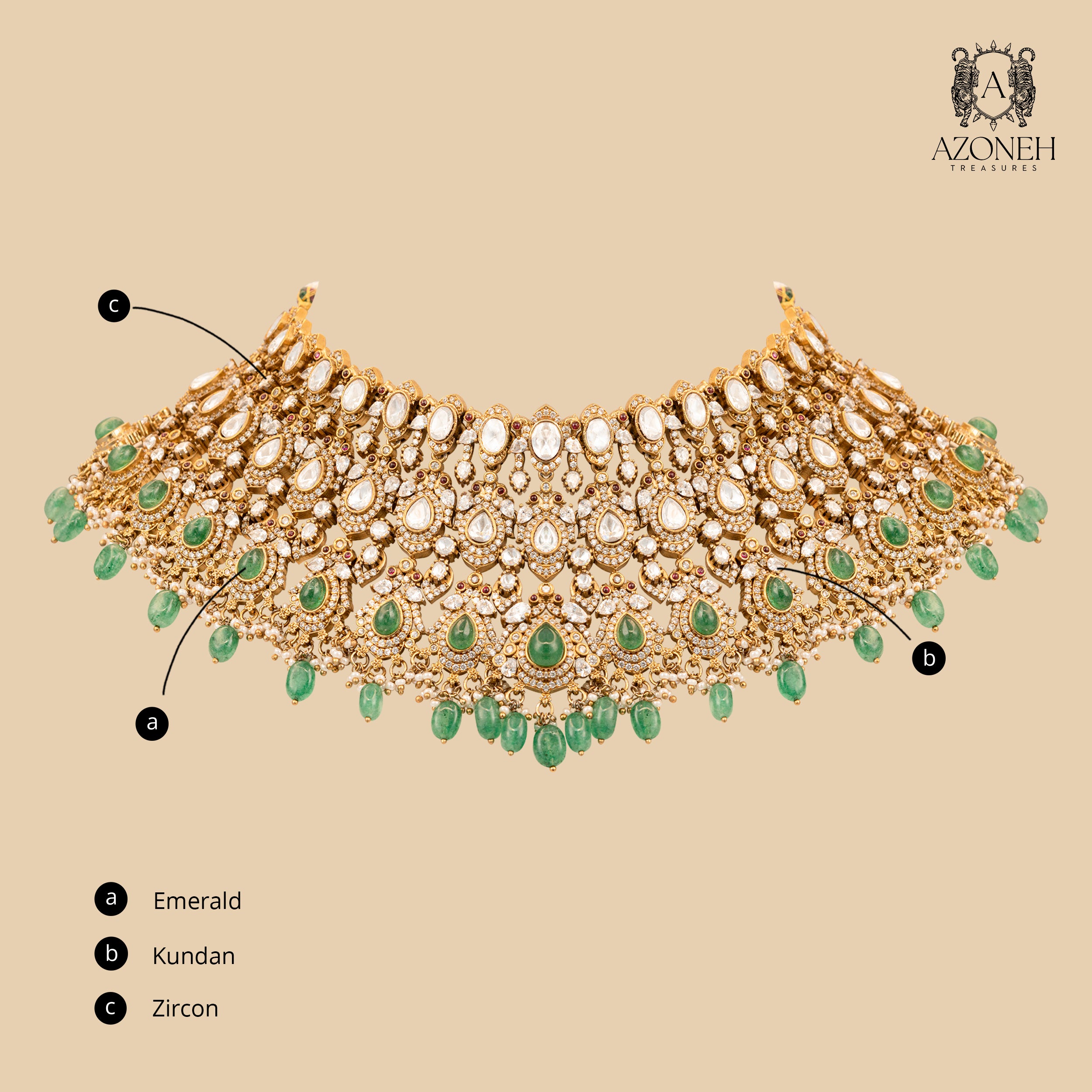 Gulshan Noor Haar (with Earrings)