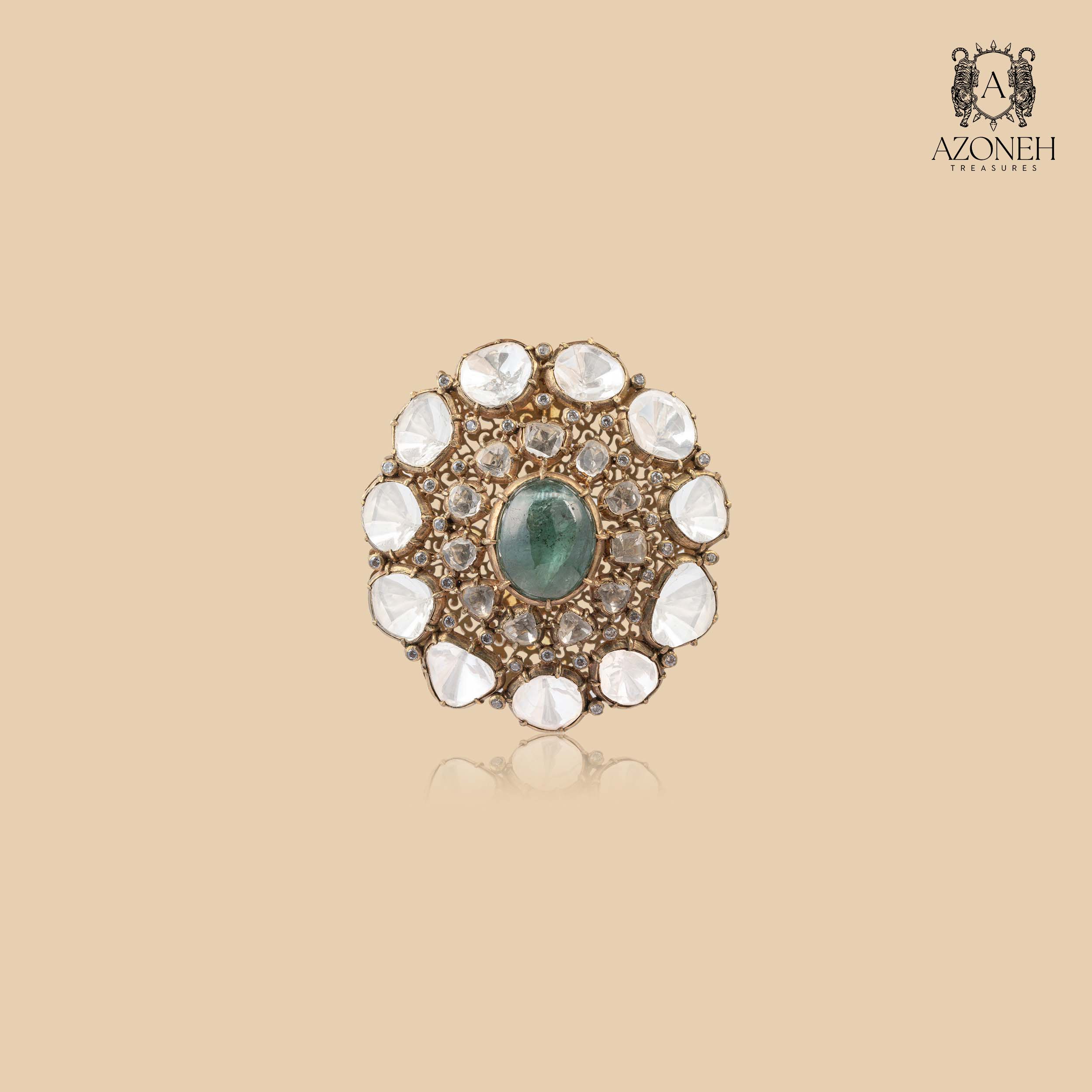 Rajput Peacock Brooch