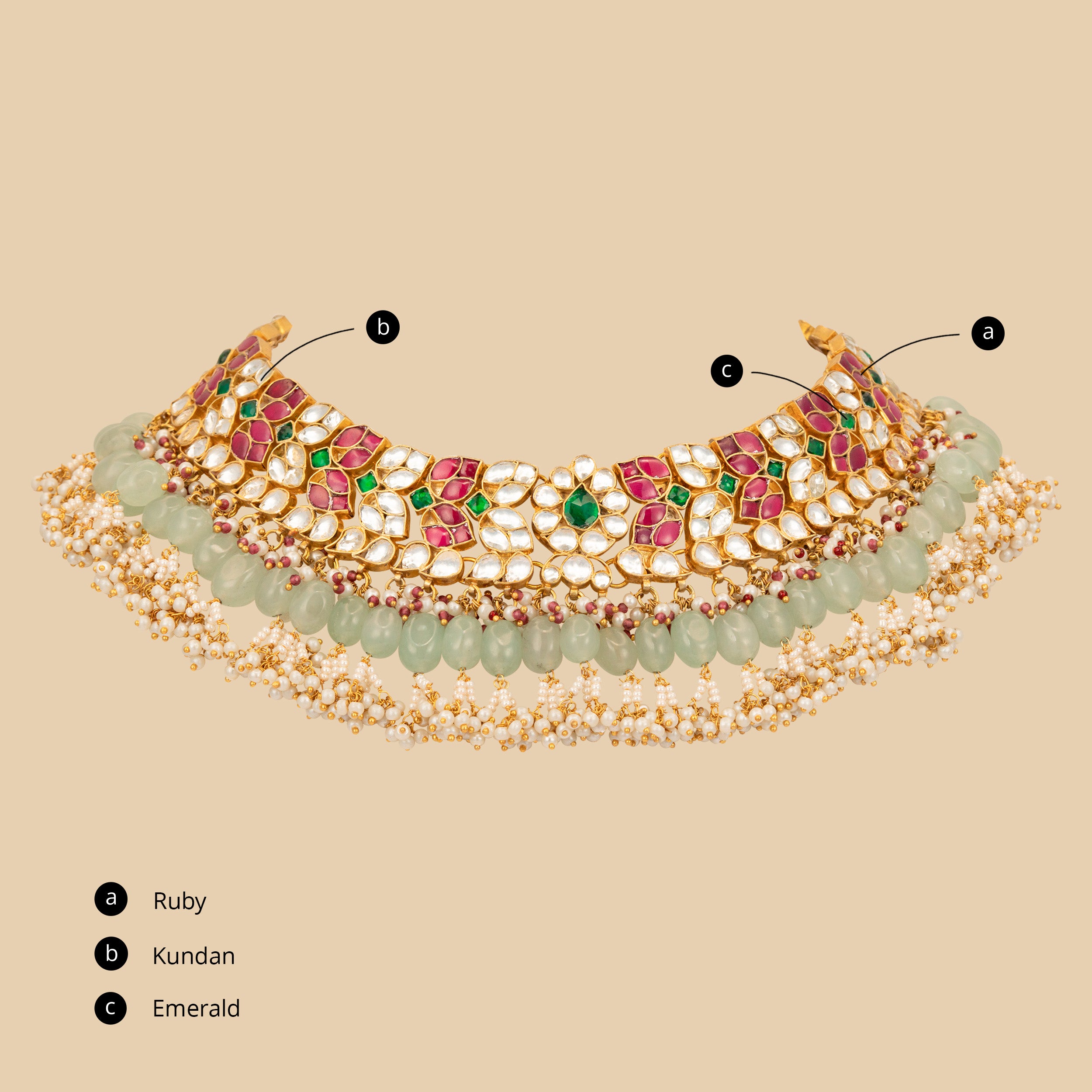 Apsara Blossom Necklace (With Earrings)