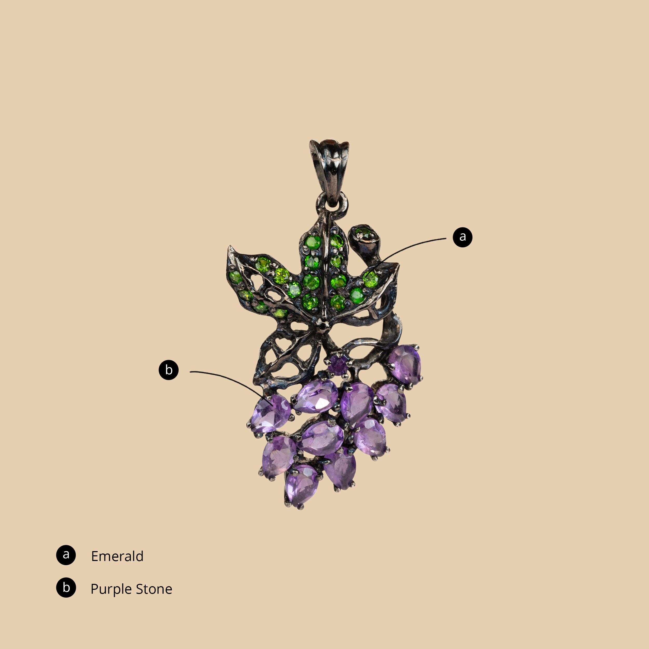 Amethyst Vine Pendant