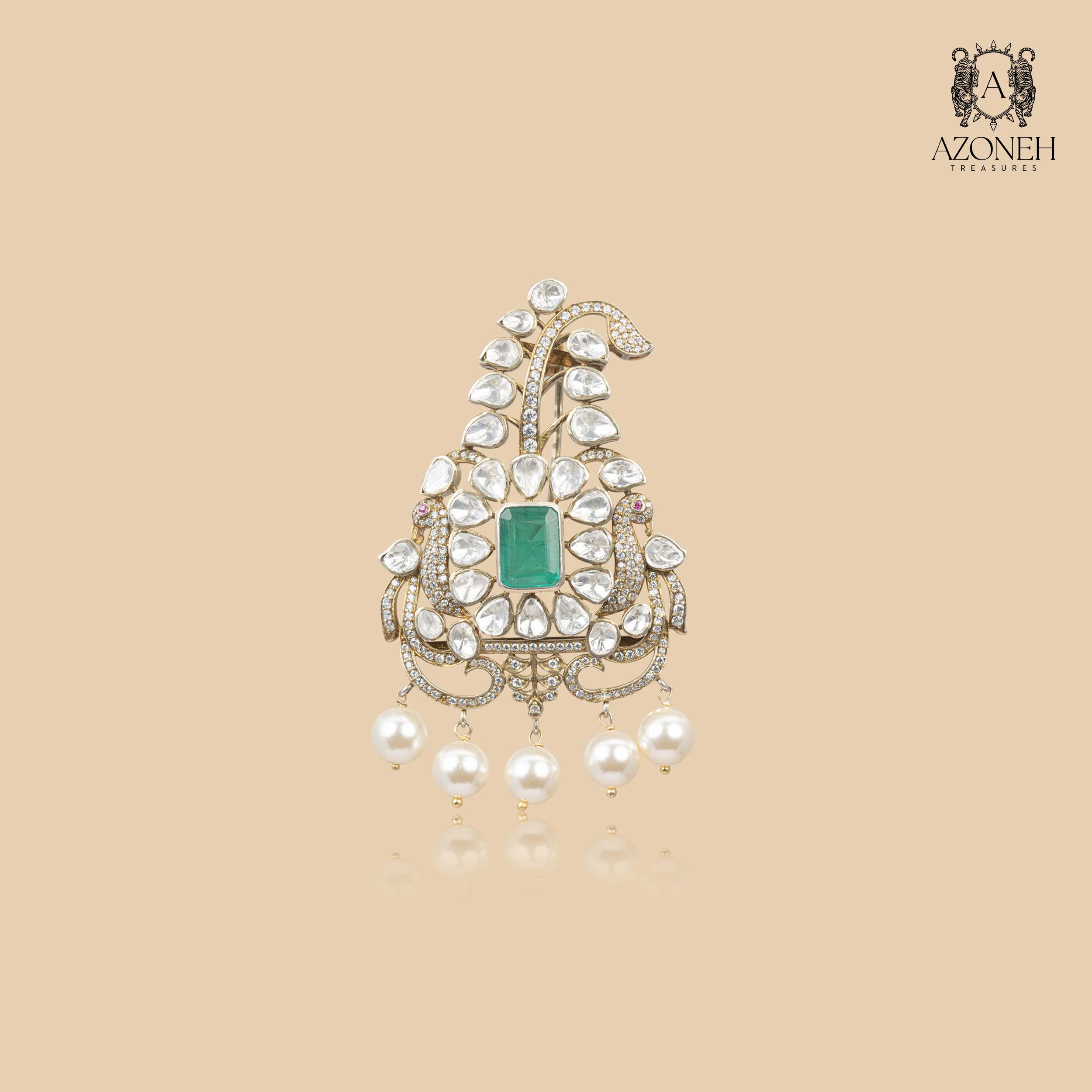 Kundan Heritage Brooch