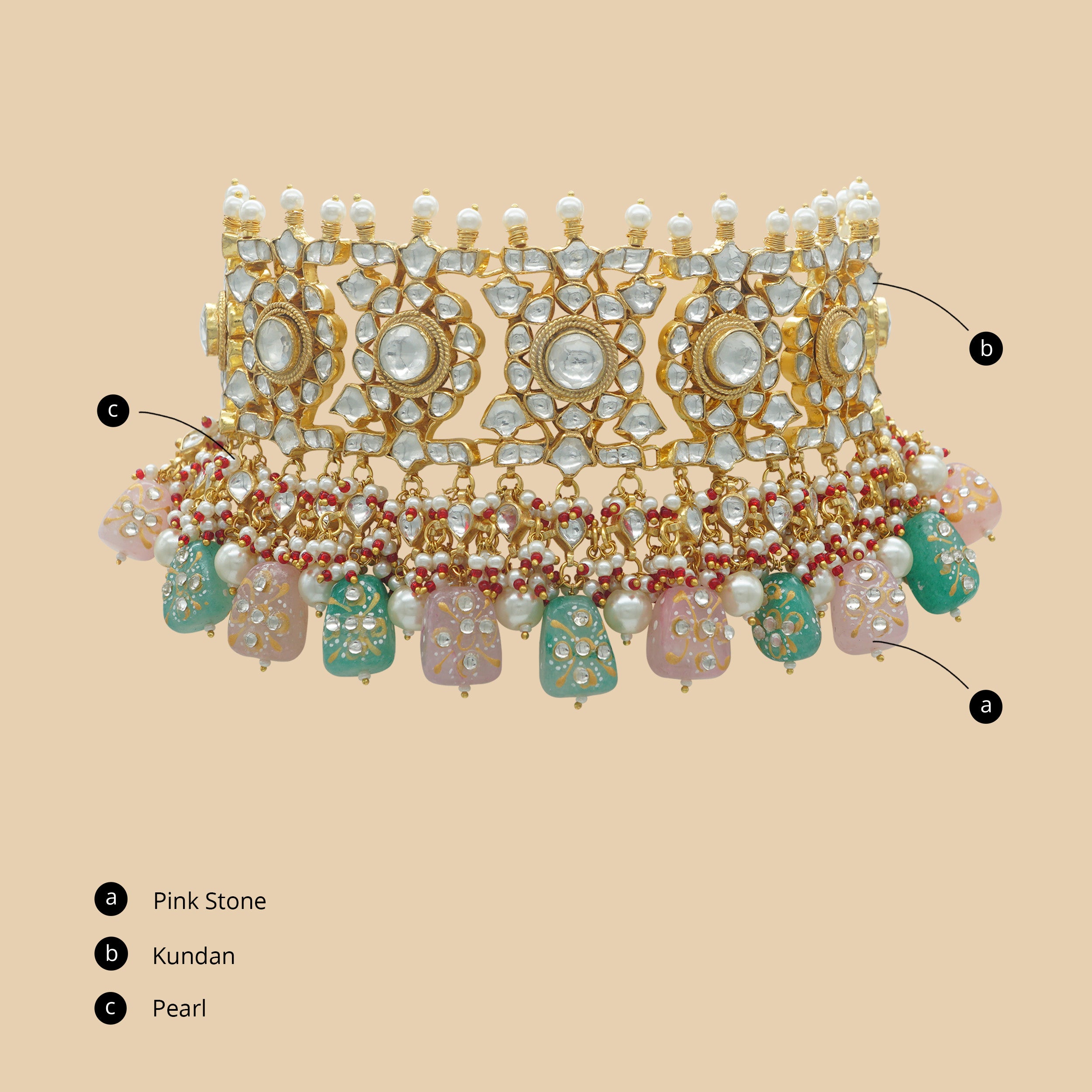 Gulrukh Necklace (With Set)