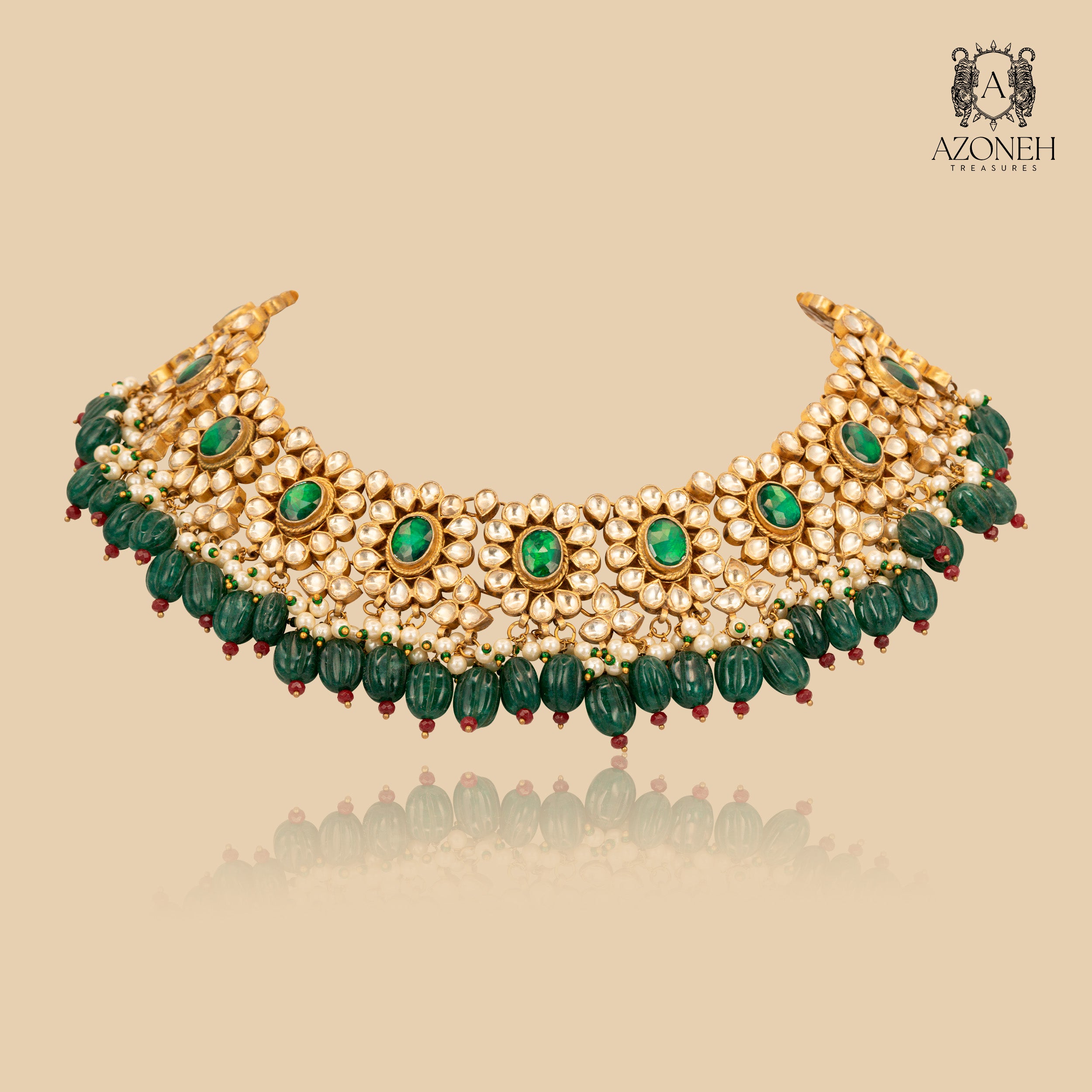 Viridian Dynasty Necklace (With Earrings)