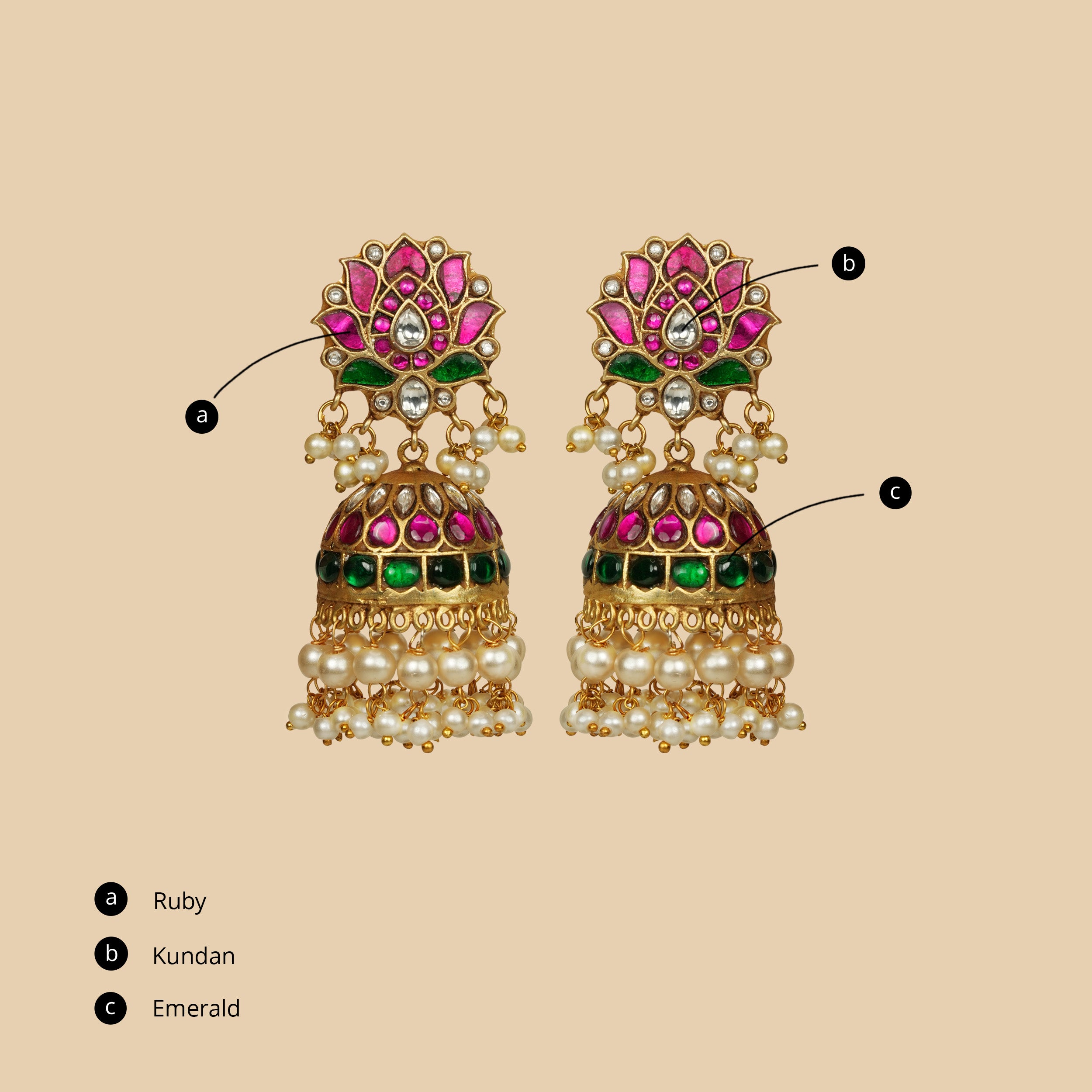 Anvaya Jhumkis