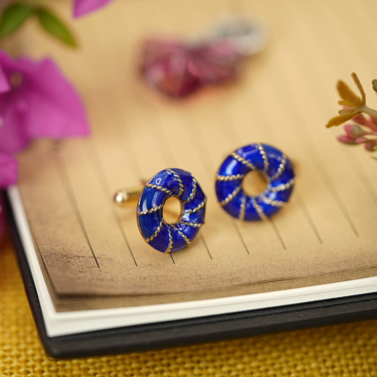 Cobalt Charm Cufflinks