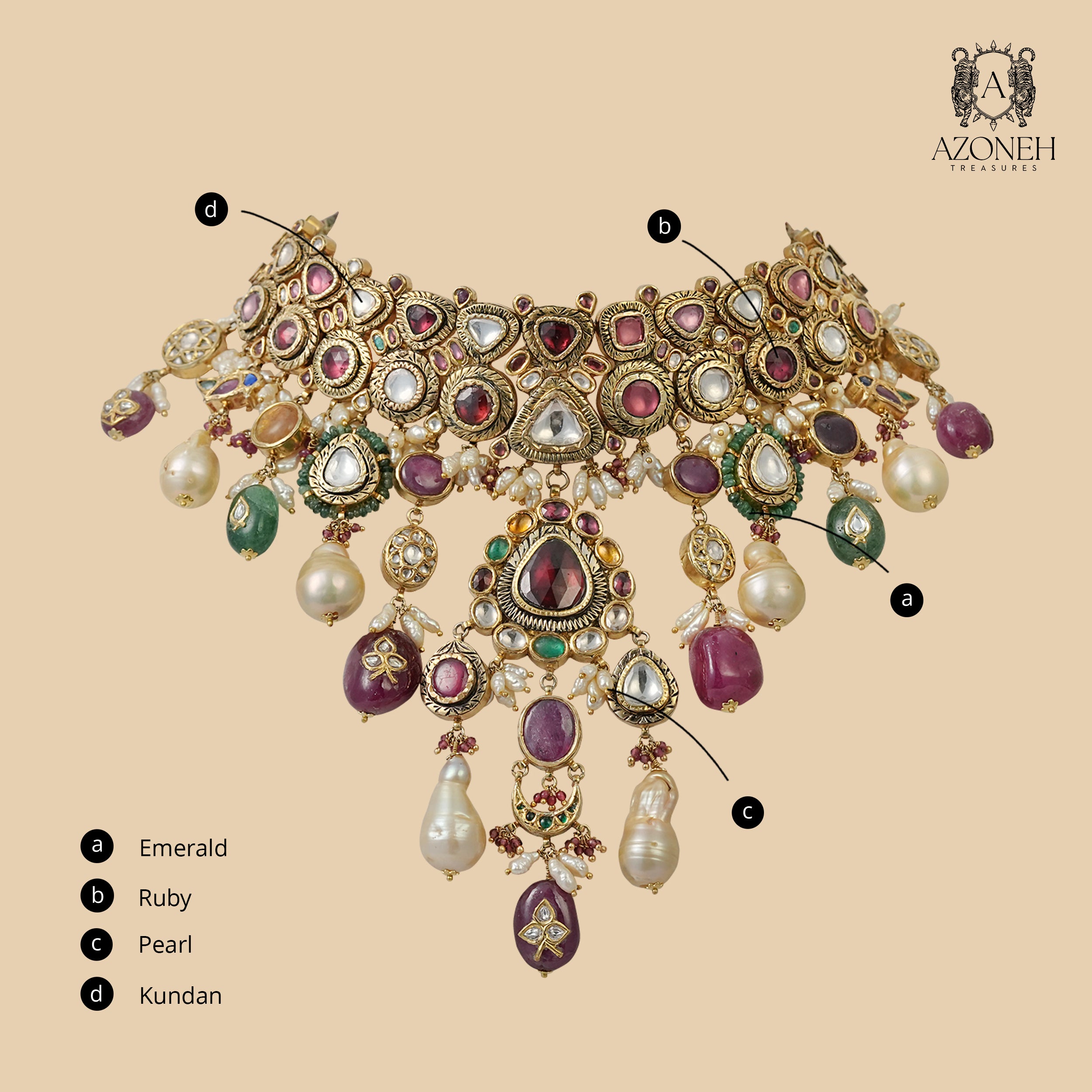Suranika Statement Haar (with Earrings)