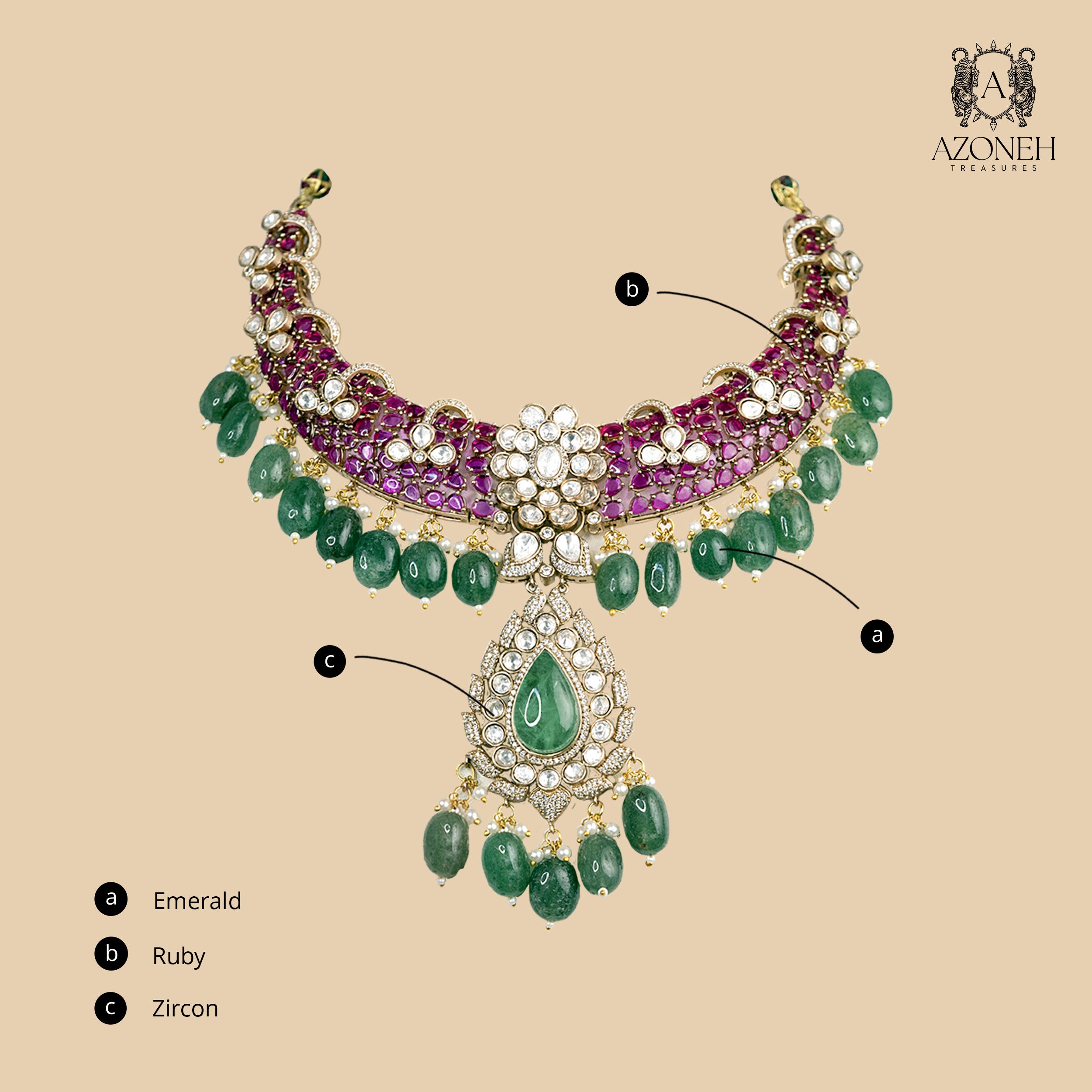 Jashn-e-Sabz Set (with Earrings)