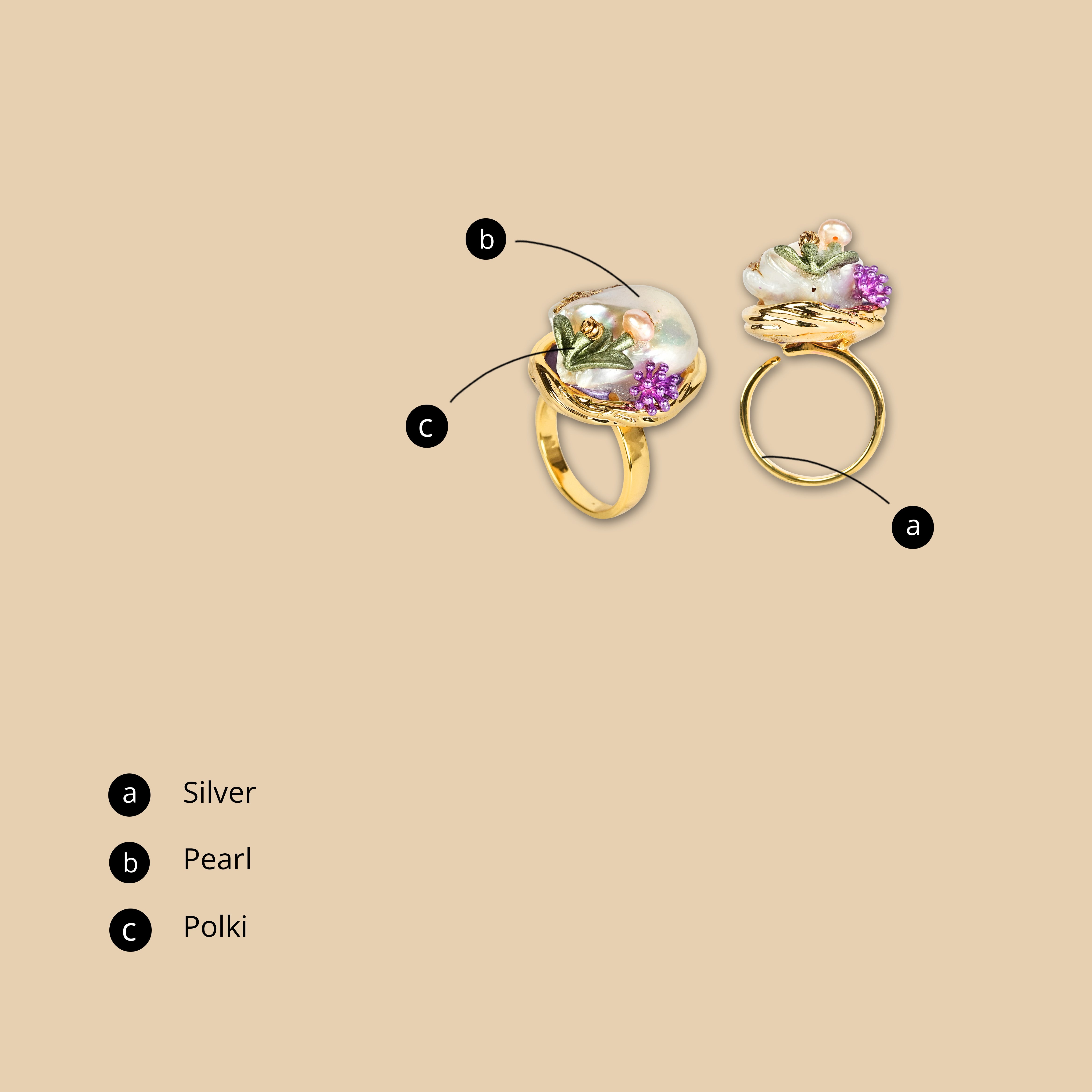 Cerys Pearl Ring