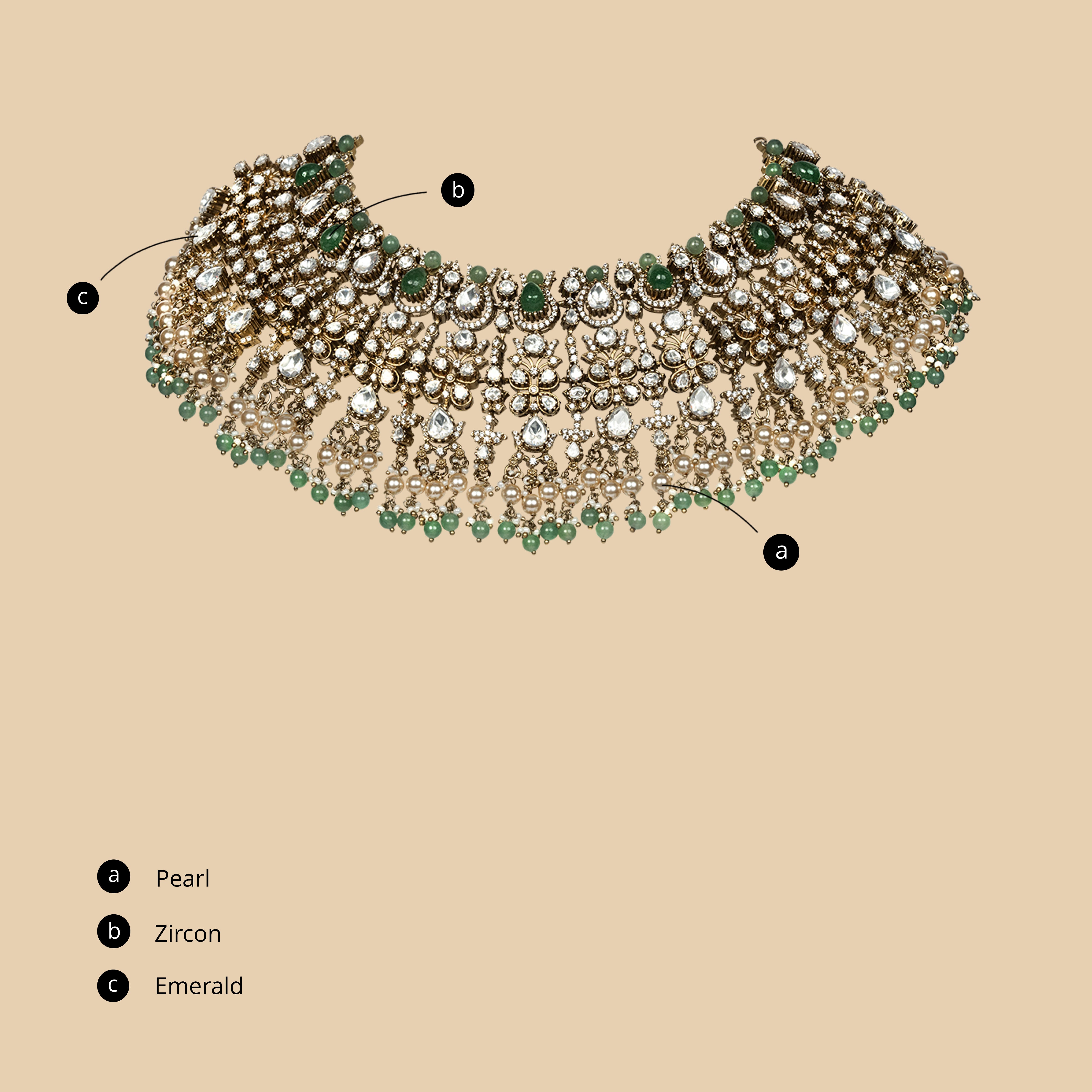 Nazaakat Necklace (with Earrings)