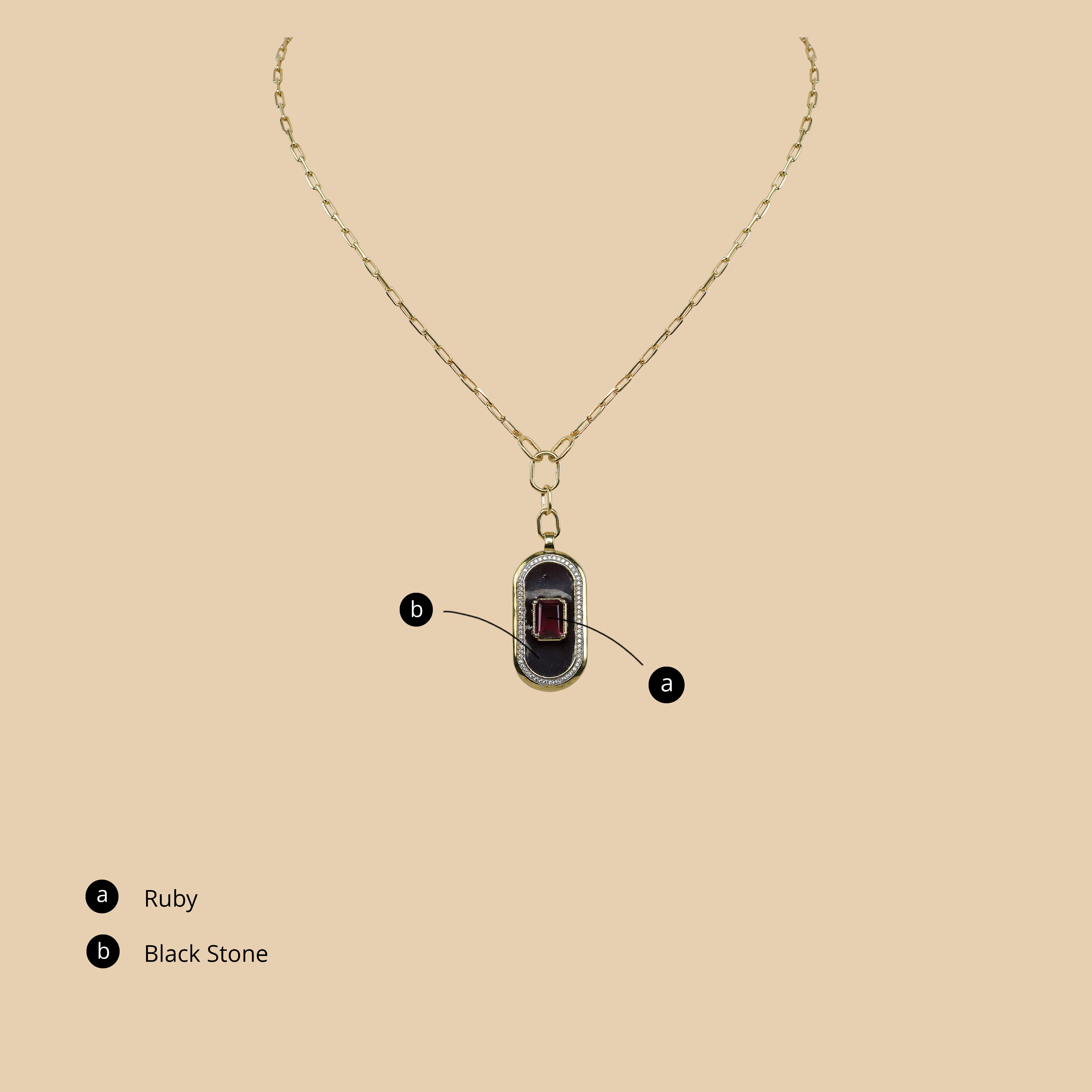 Crimson Charm Necklace