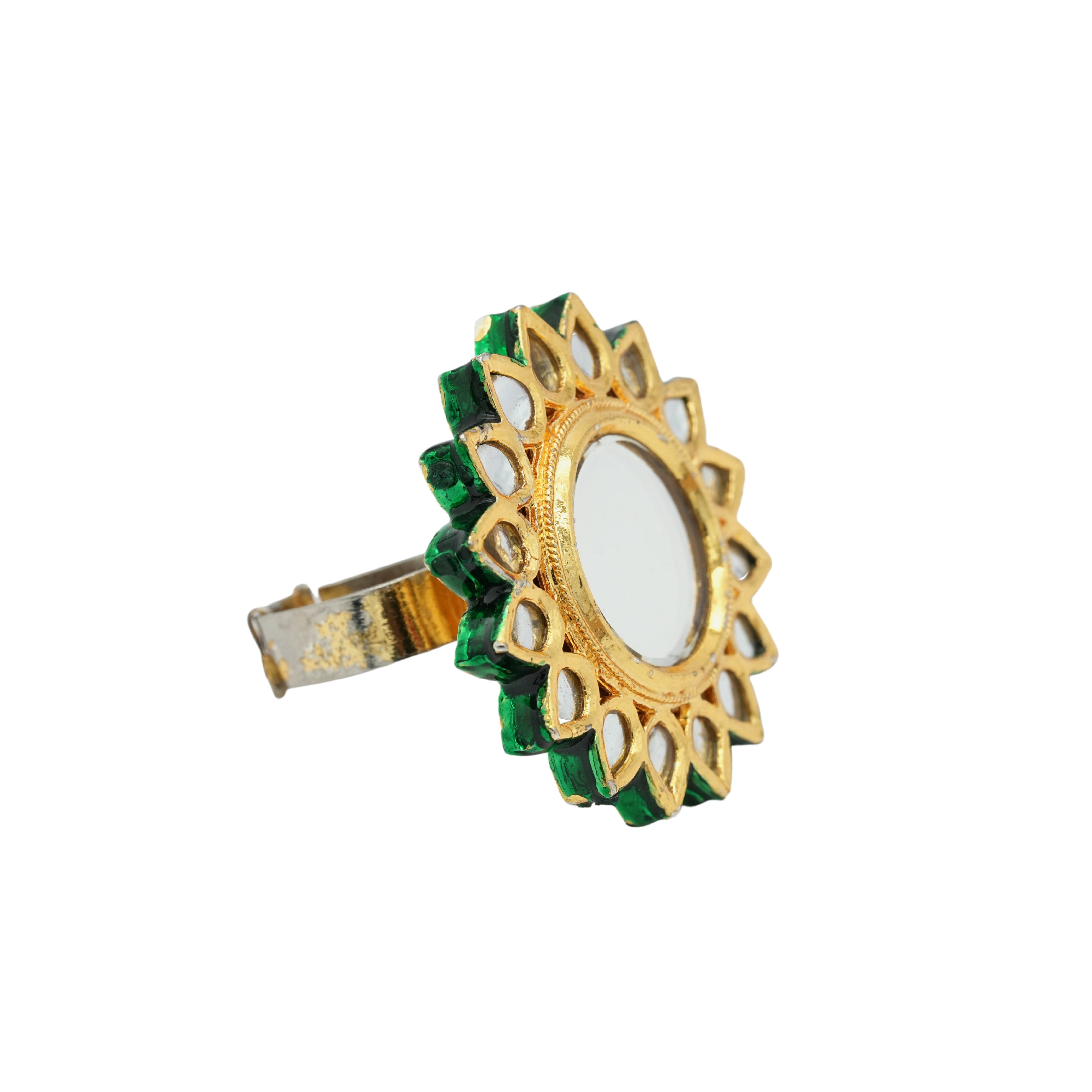 Mirrored Sunflower Ring