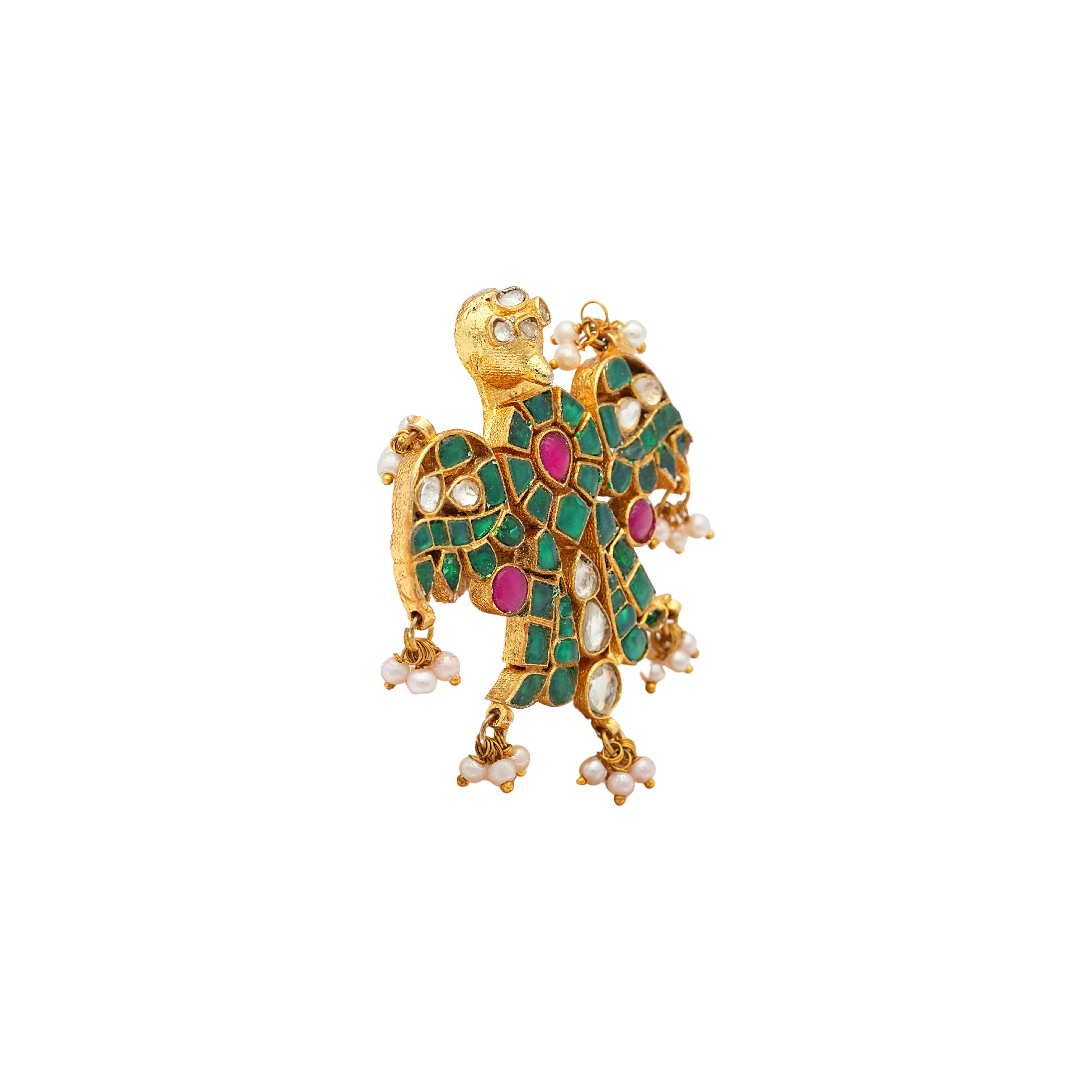 Hawk Kundan Ring