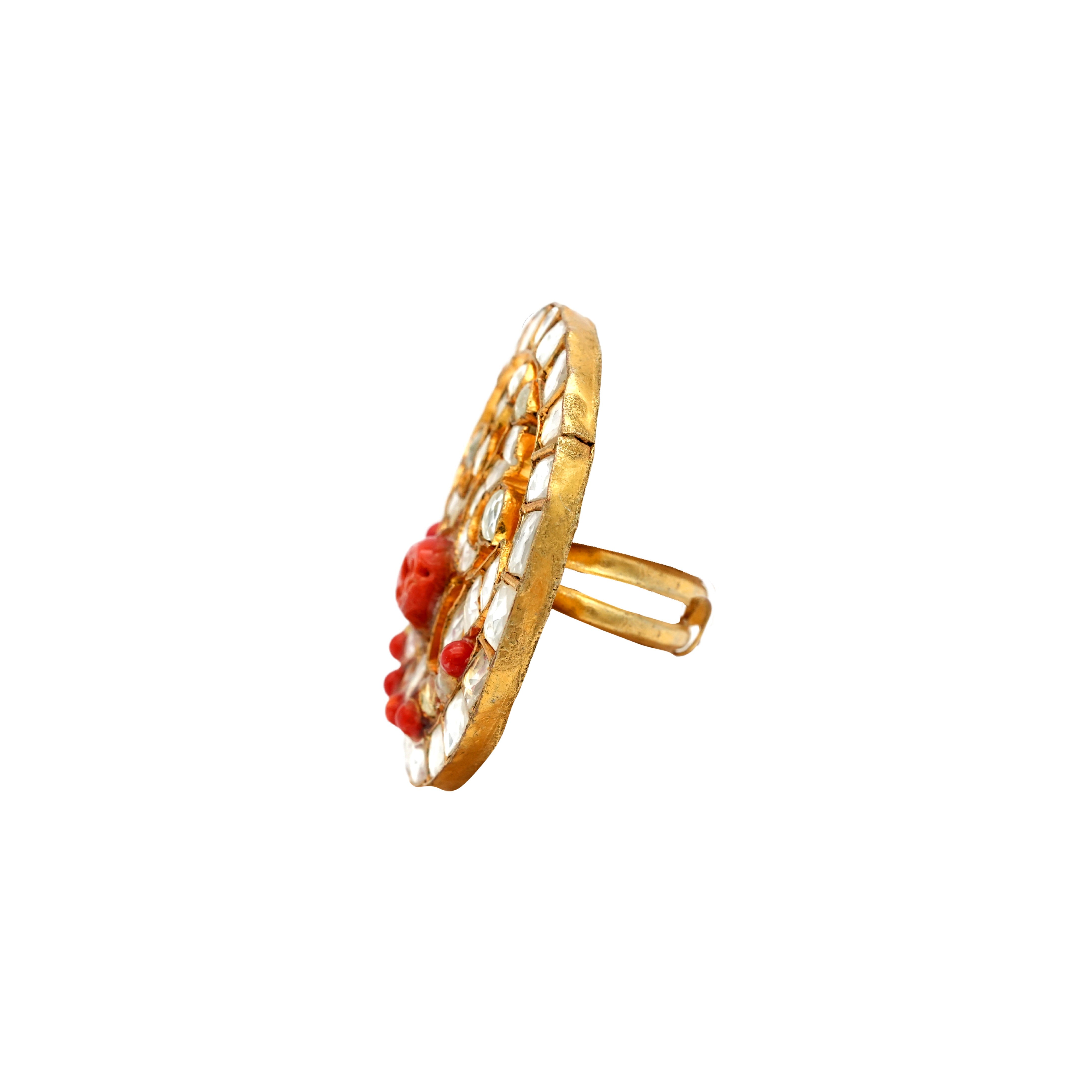 Coral kudan fusion Ring