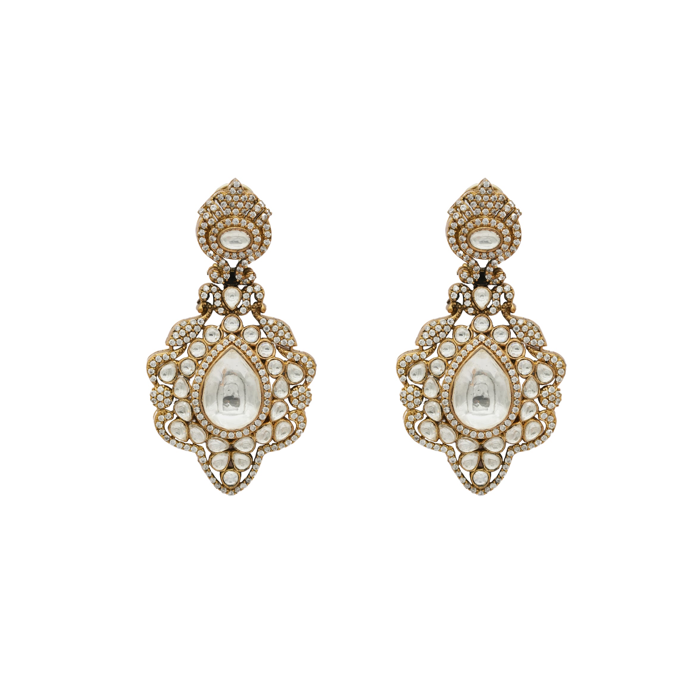 Kundan Set with moissanites and pearls