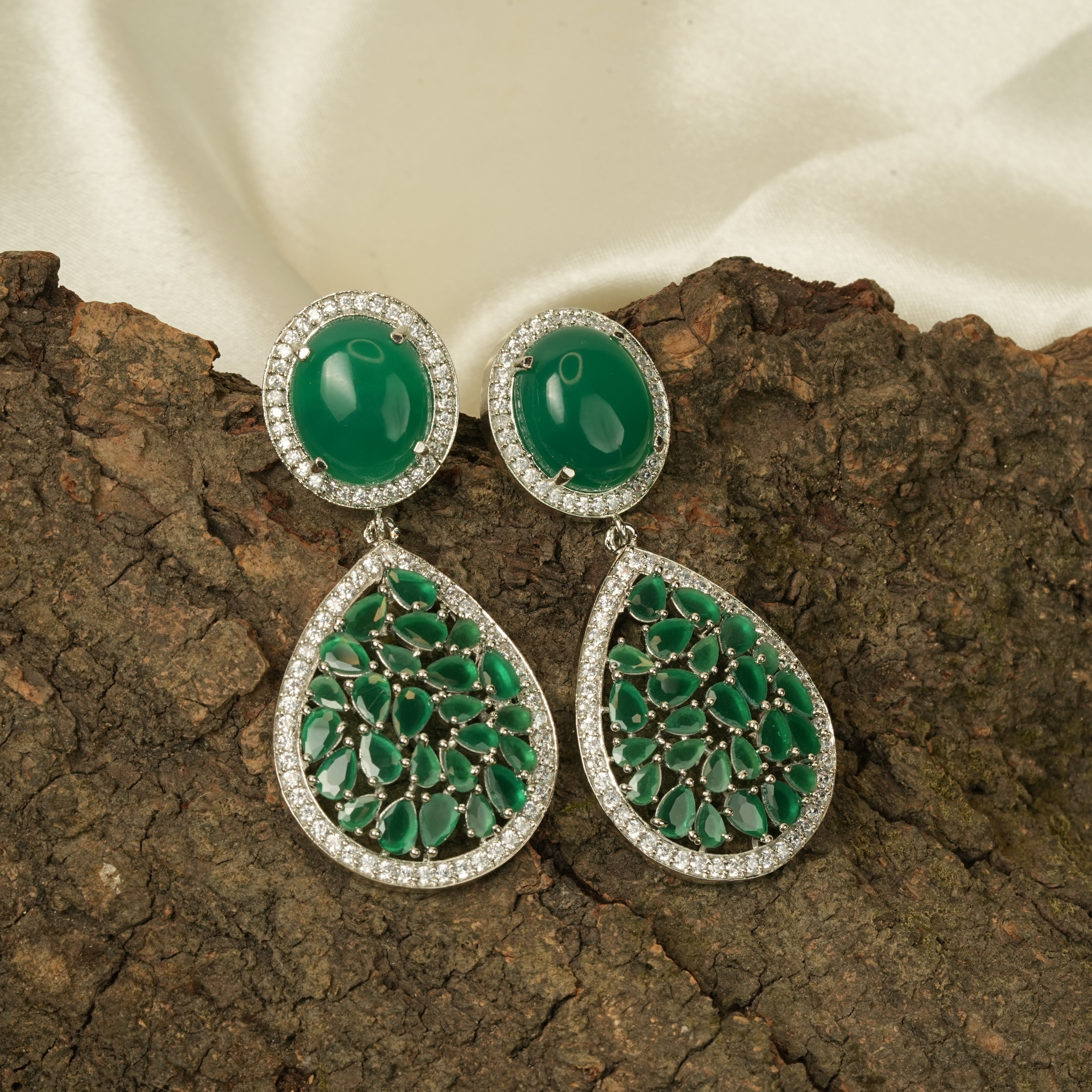 Emerald Drop Earrings