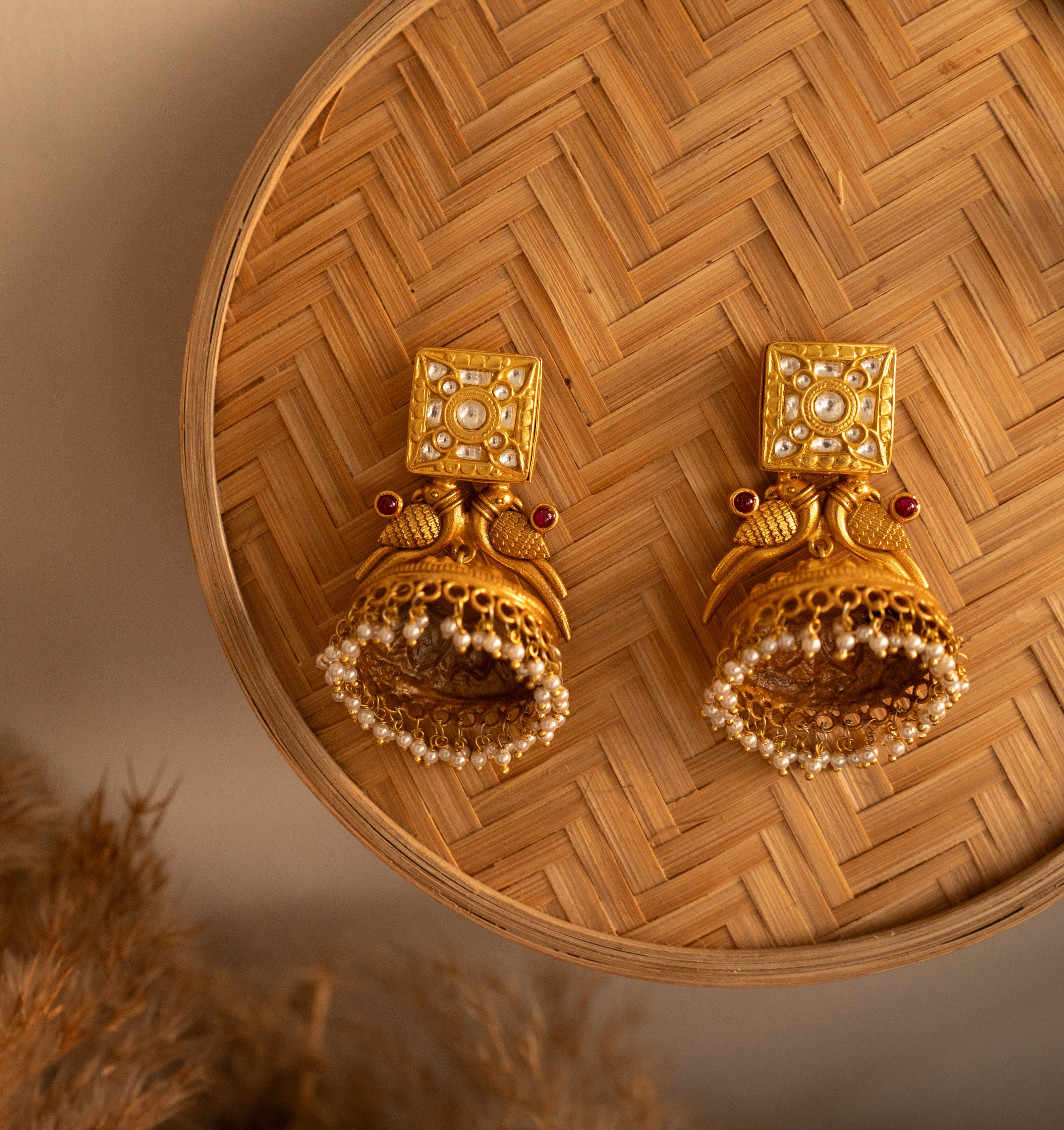 Nightingale Melody Jhumki Earrings