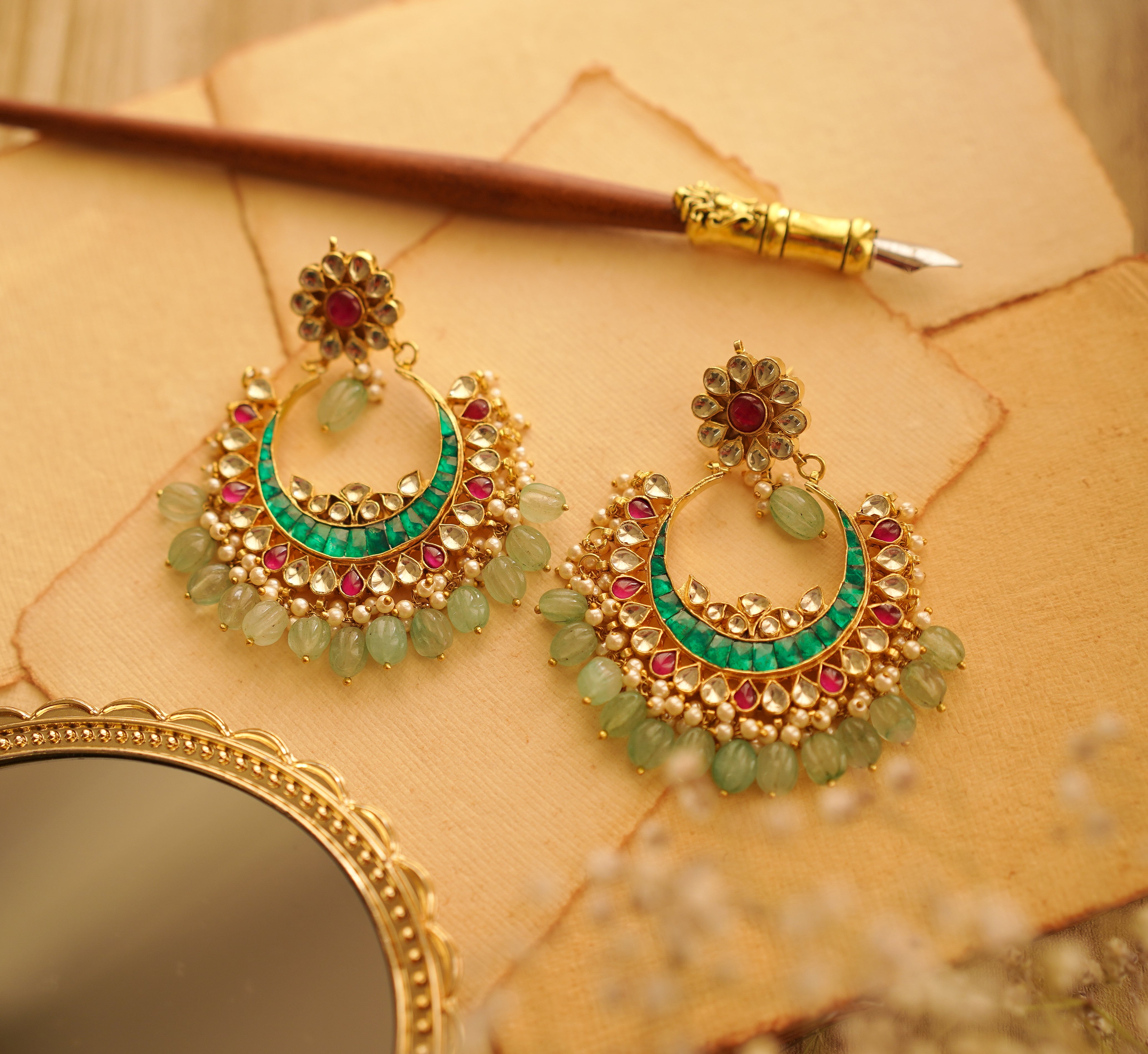 Fusion Chand Baliyan Earrings