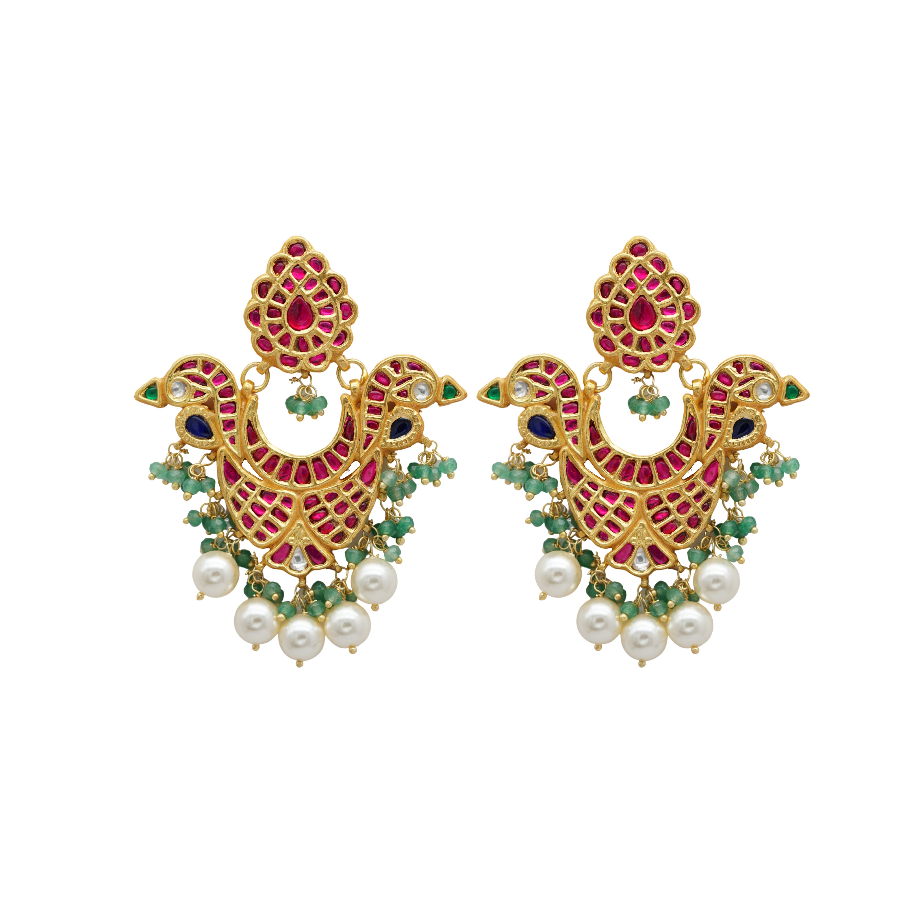 Peacock Plume Tourmalines earrings