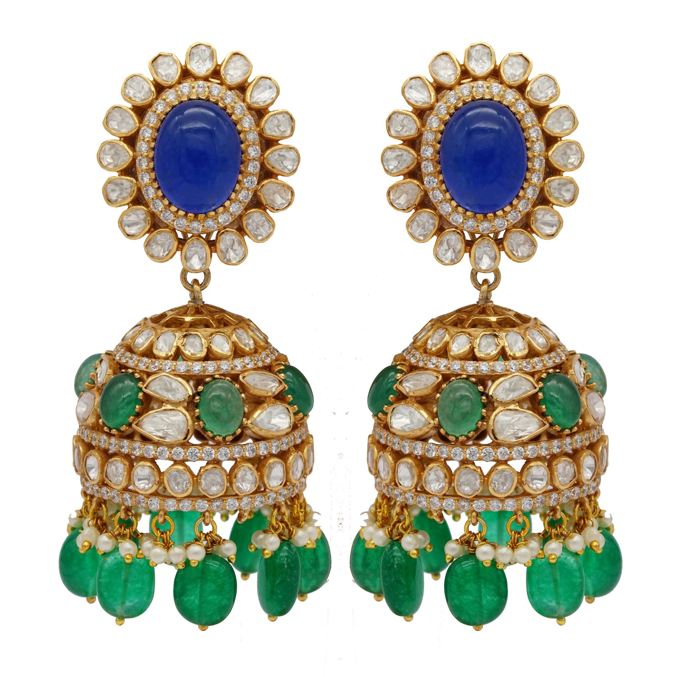 Exquisite Peafowl Gems Earrings