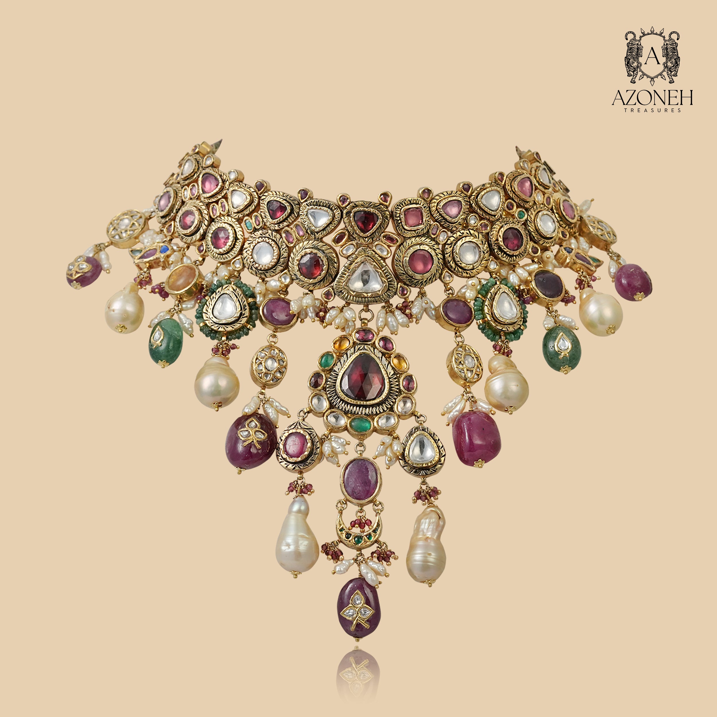 Suranika Statement Haar (with Earrings)