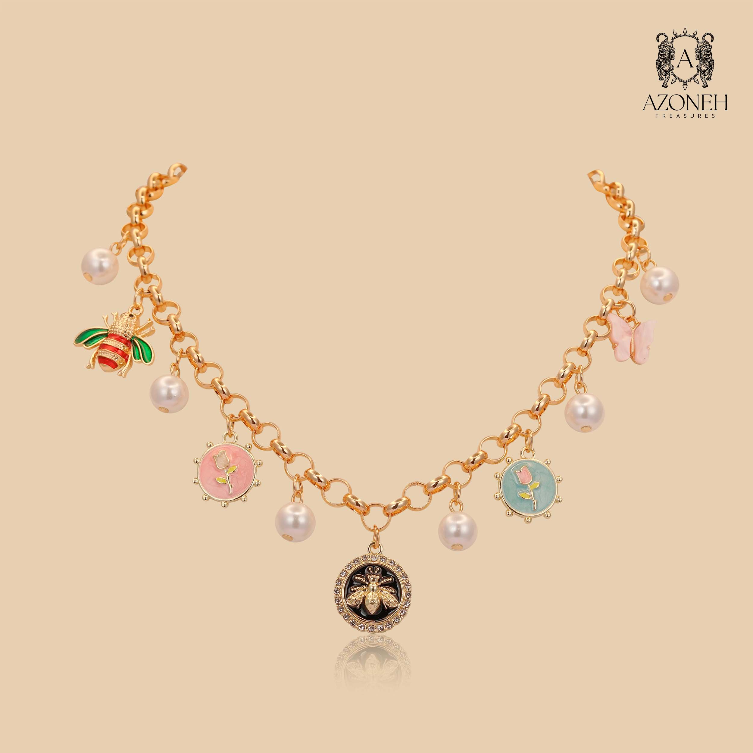 Pastel Meadow Charm Necklace