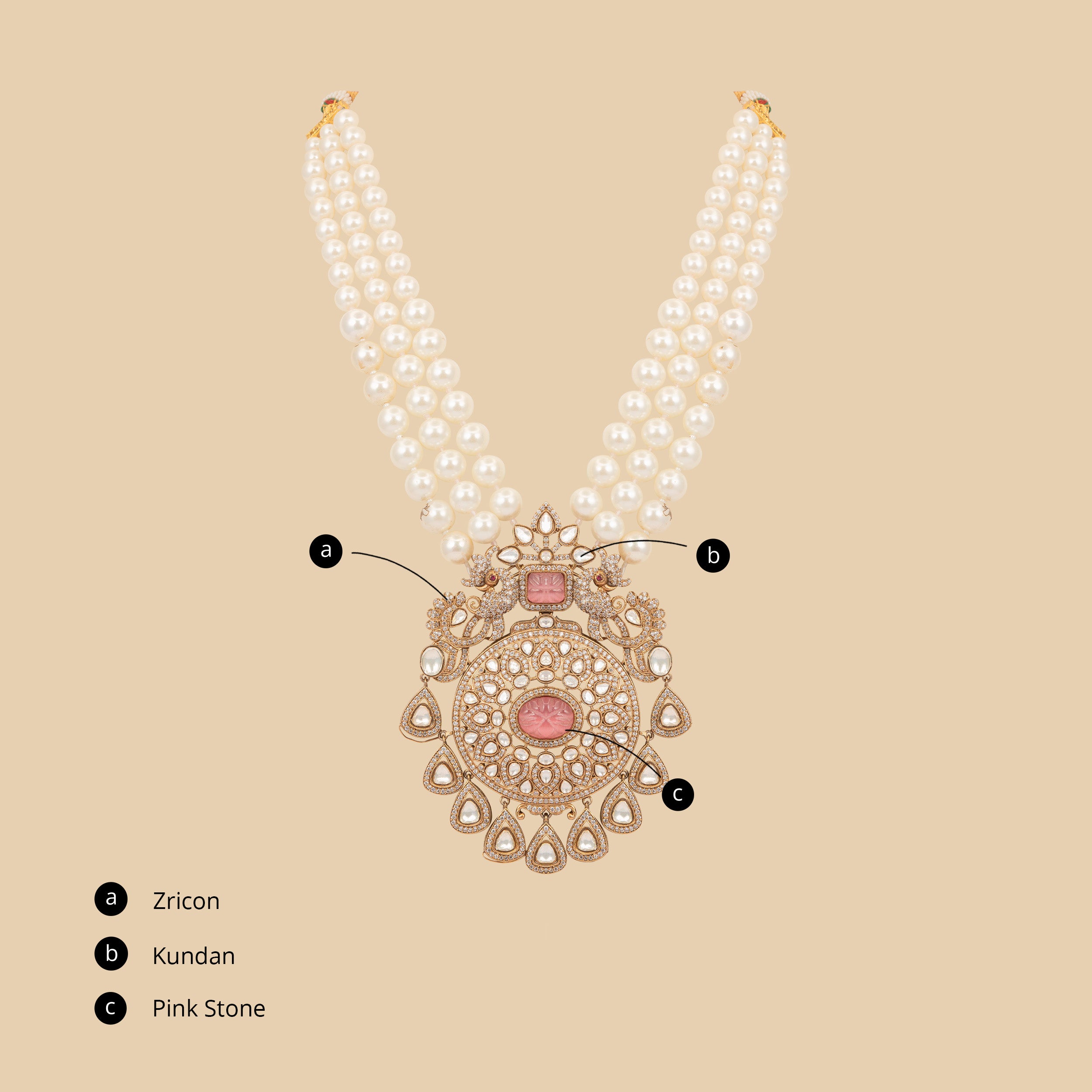 Rosette Grace Necklace (With Earrings)