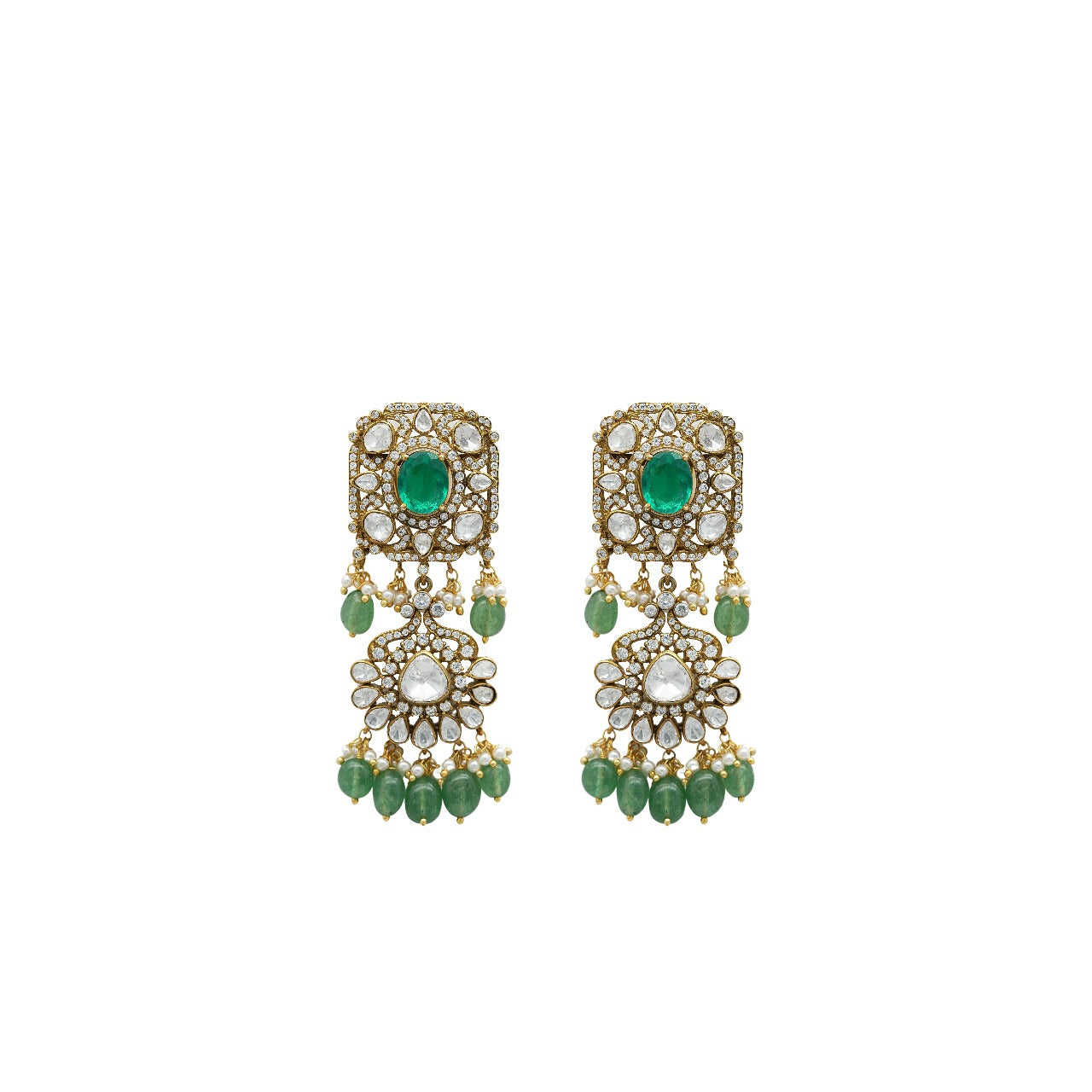 Green Mist Elegance Earrings