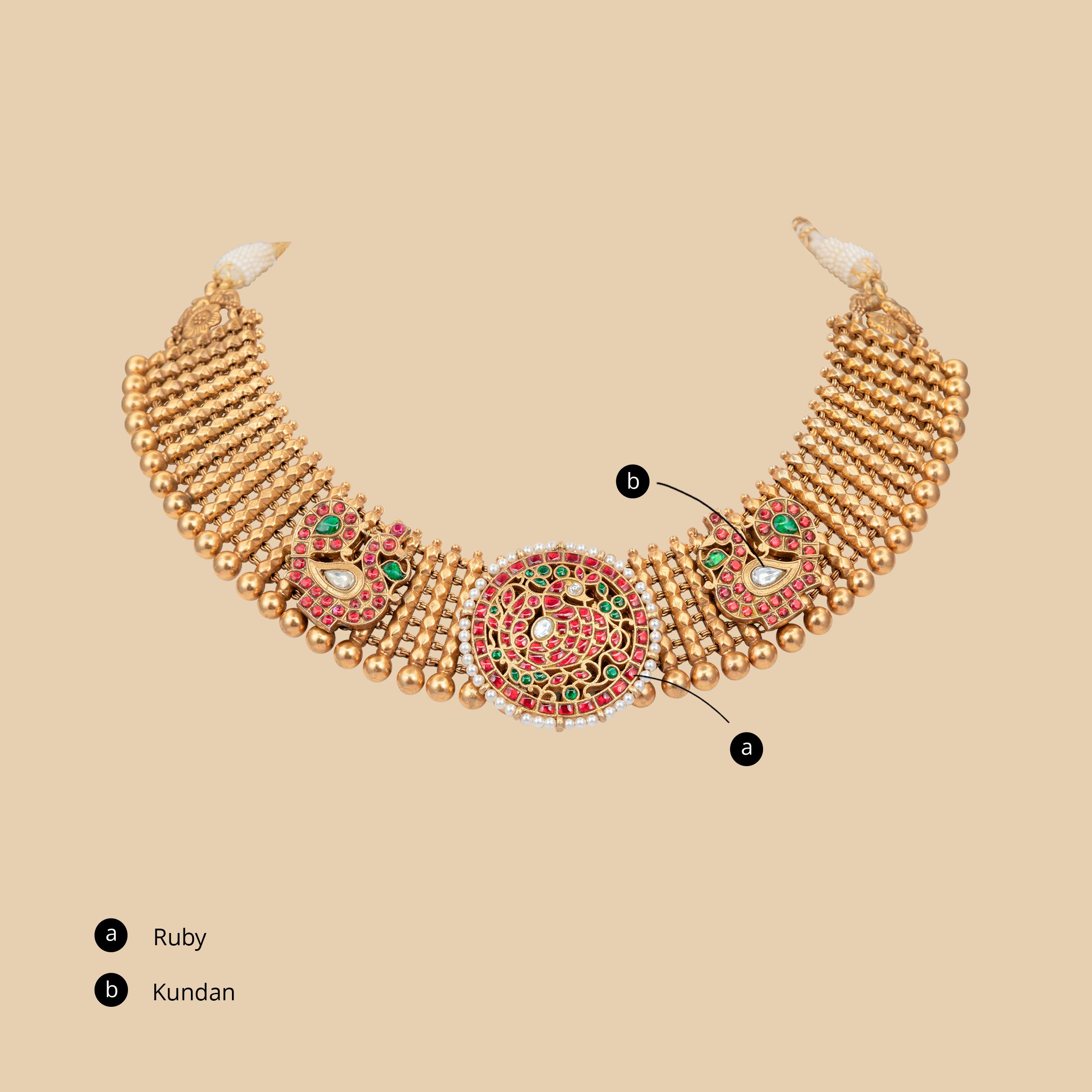 Maharani Ruby Emerald Necklace