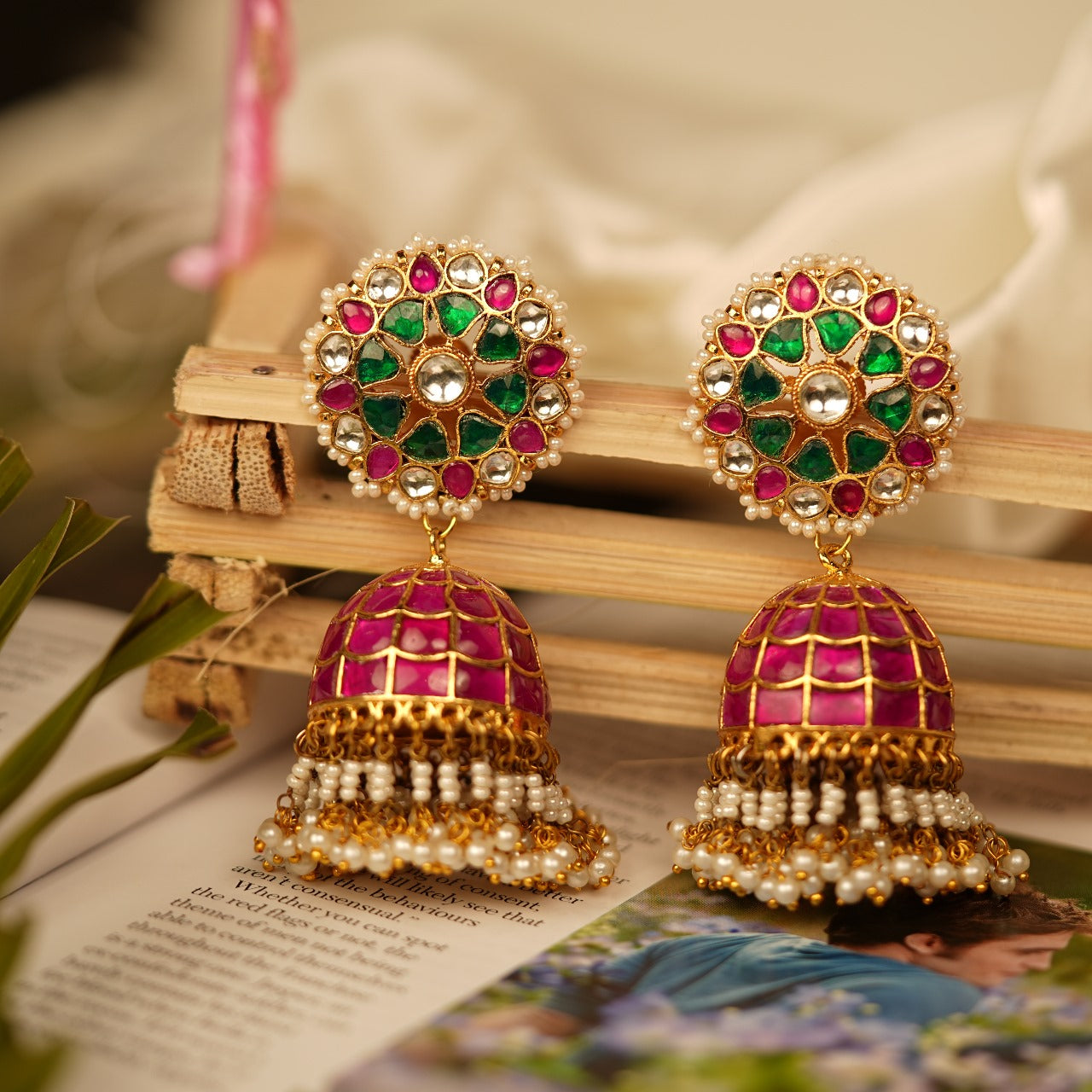 Heritage Charm Jhumki Earrings