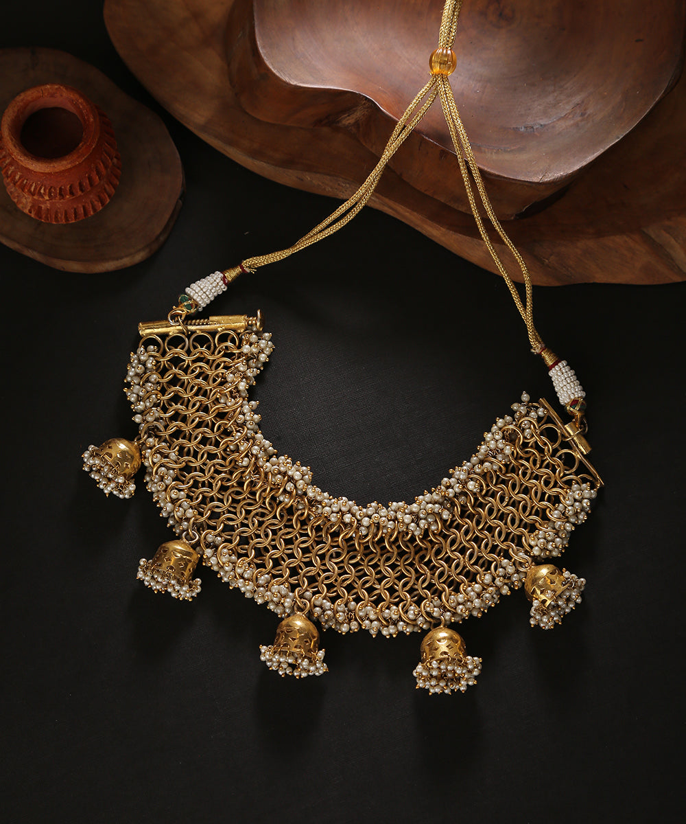 Malak_Necklace_With_Beads_Handcrafted_In_Pure_Silver_Silver Tribe_01