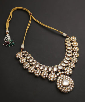 Abeerah_Necklace_Set_With_kundan_Handcrafted_In_Pure_Silver_Silver Tribe_02